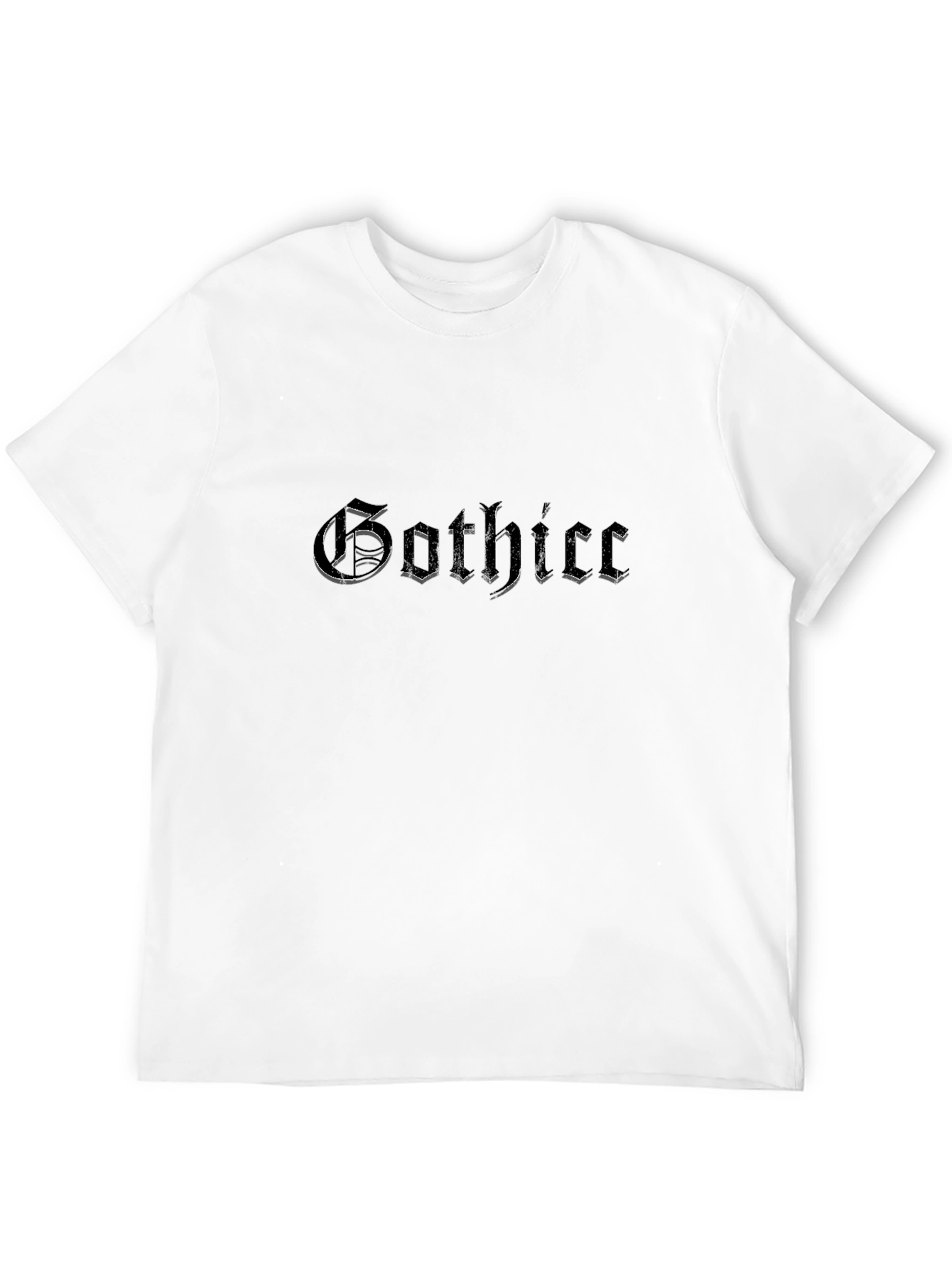 Gothic Tee - Black Gothic Script T-Shirt