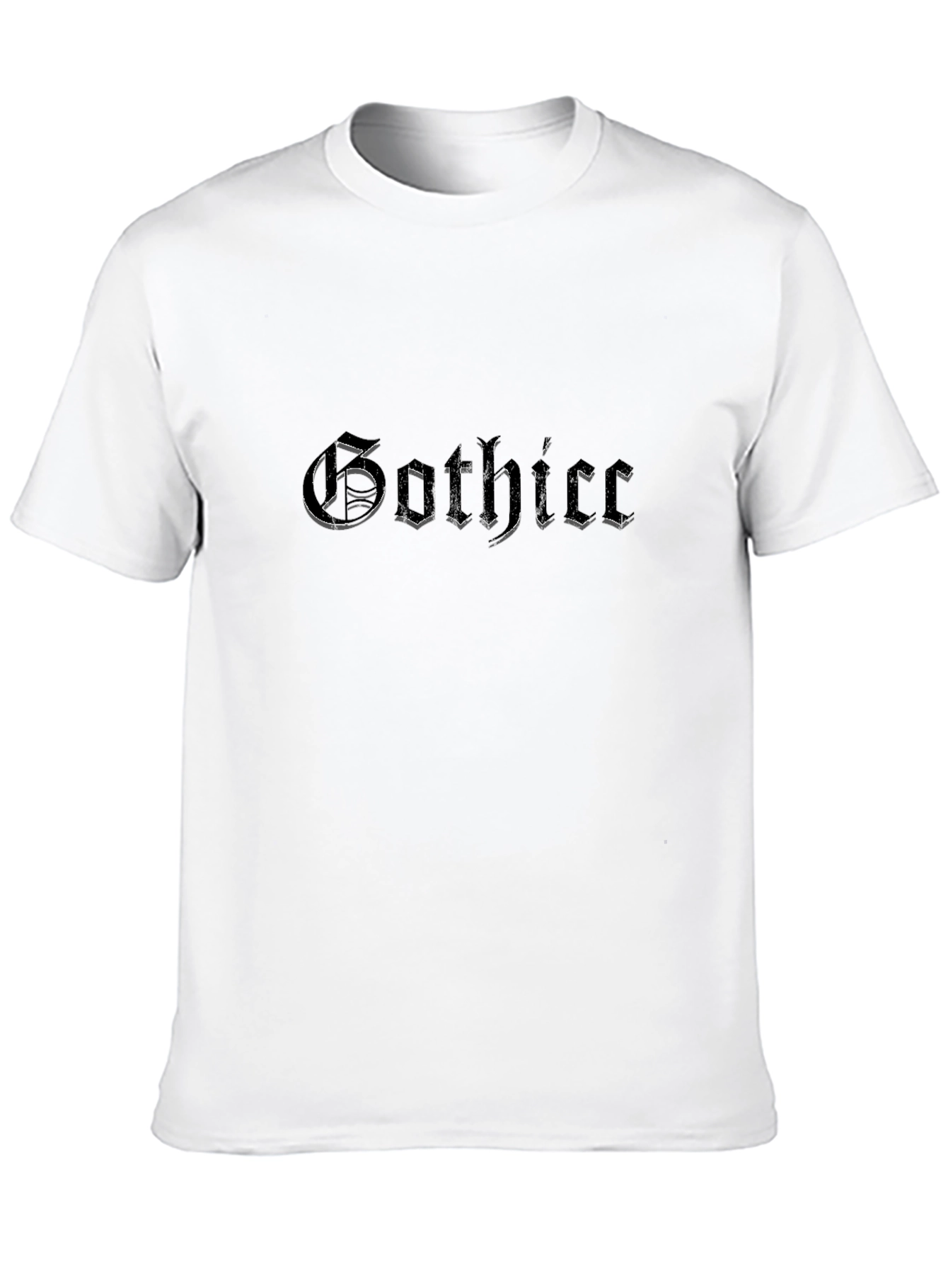 Gothic Tee - Black Gothic Script T-Shirt