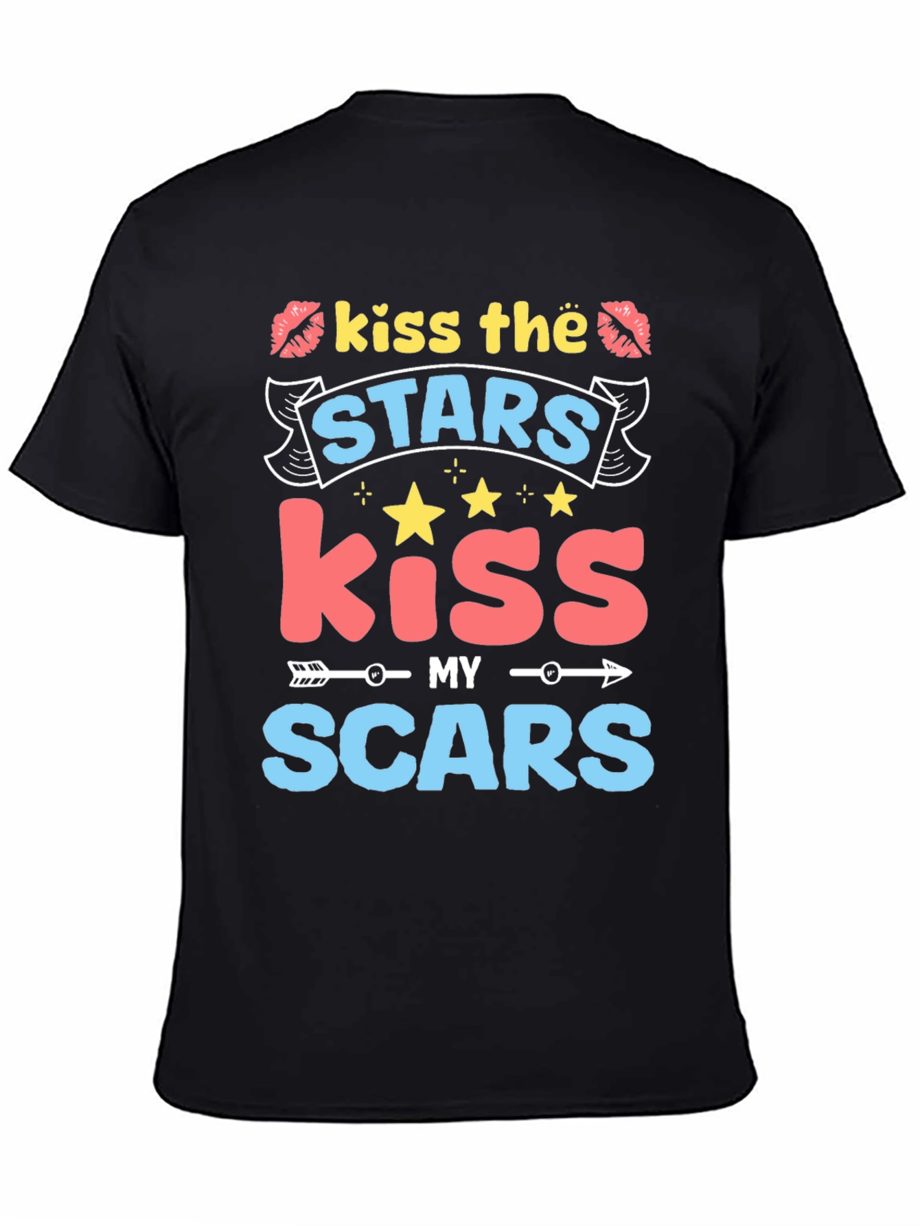 Kiss the Stars Kiss My Scars Graphic Tee