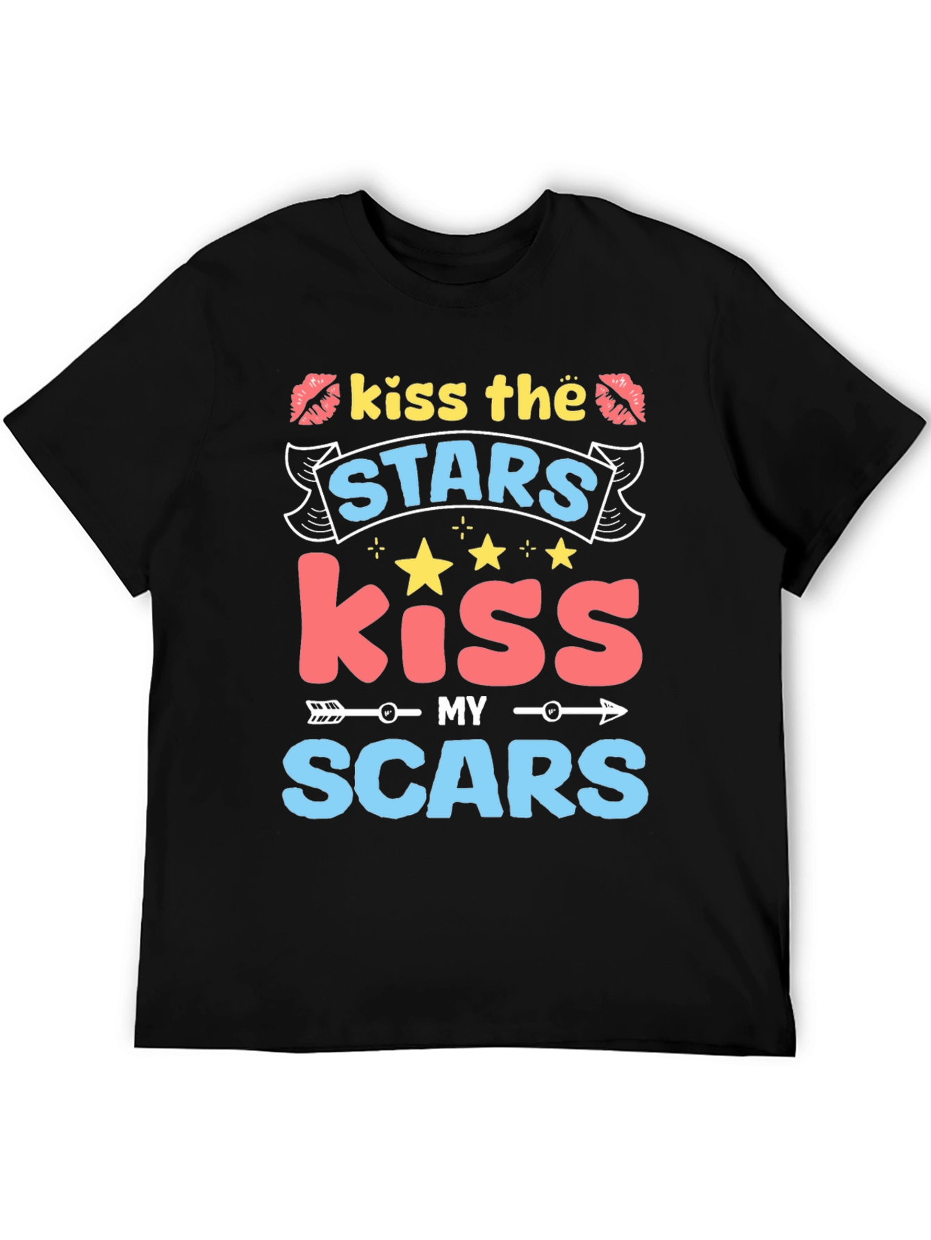 Kiss the Stars Kiss My Scars Graphic Tee
