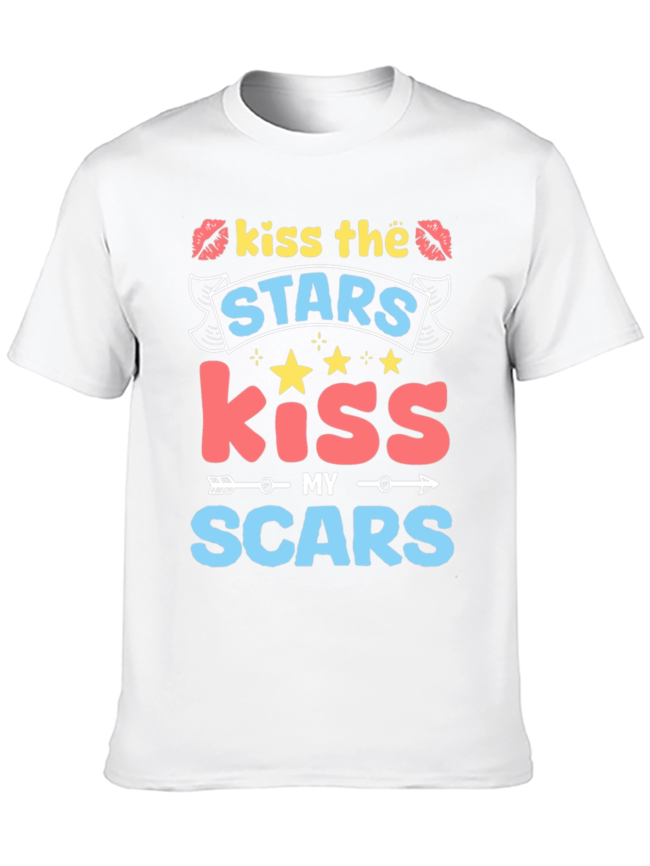 Kiss the Stars Kiss My Scars Graphic Tee