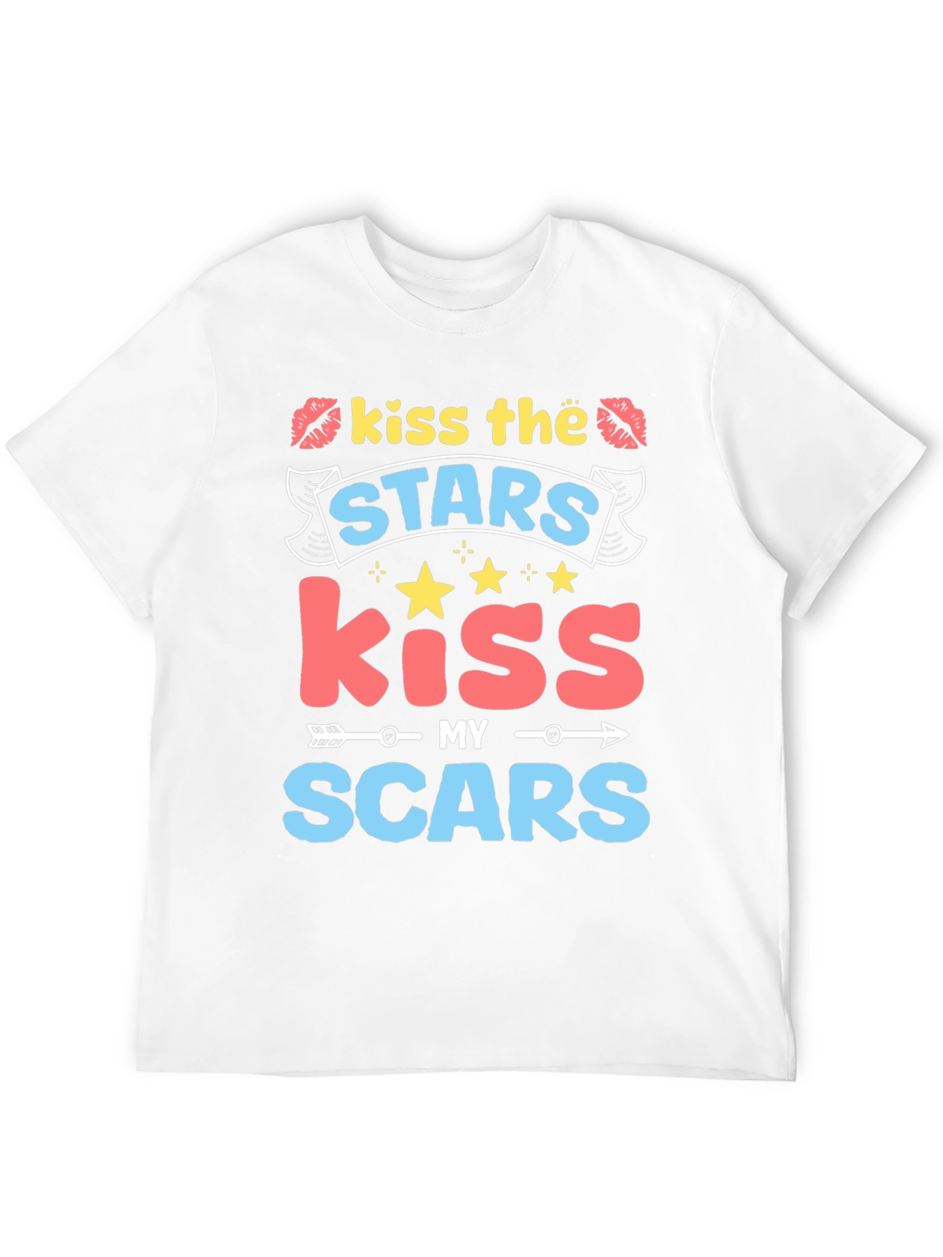 Kiss the Stars Kiss My Scars Graphic Tee