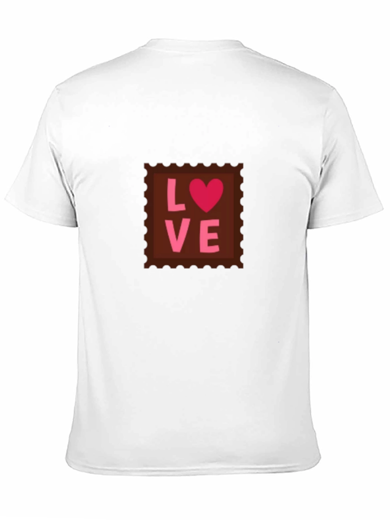 Love Stamp T-Shirt - Black Valentines Day Tee