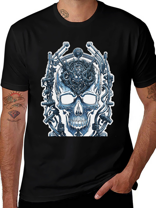 Cyberpunk Skull T-Shirt - Wired Brain
