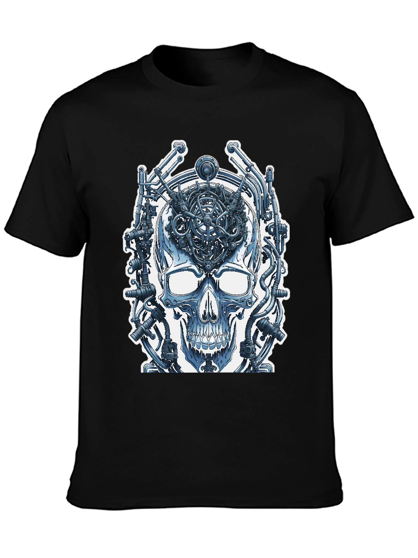 Cyberpunk Skull T-Shirt - Wired Brain