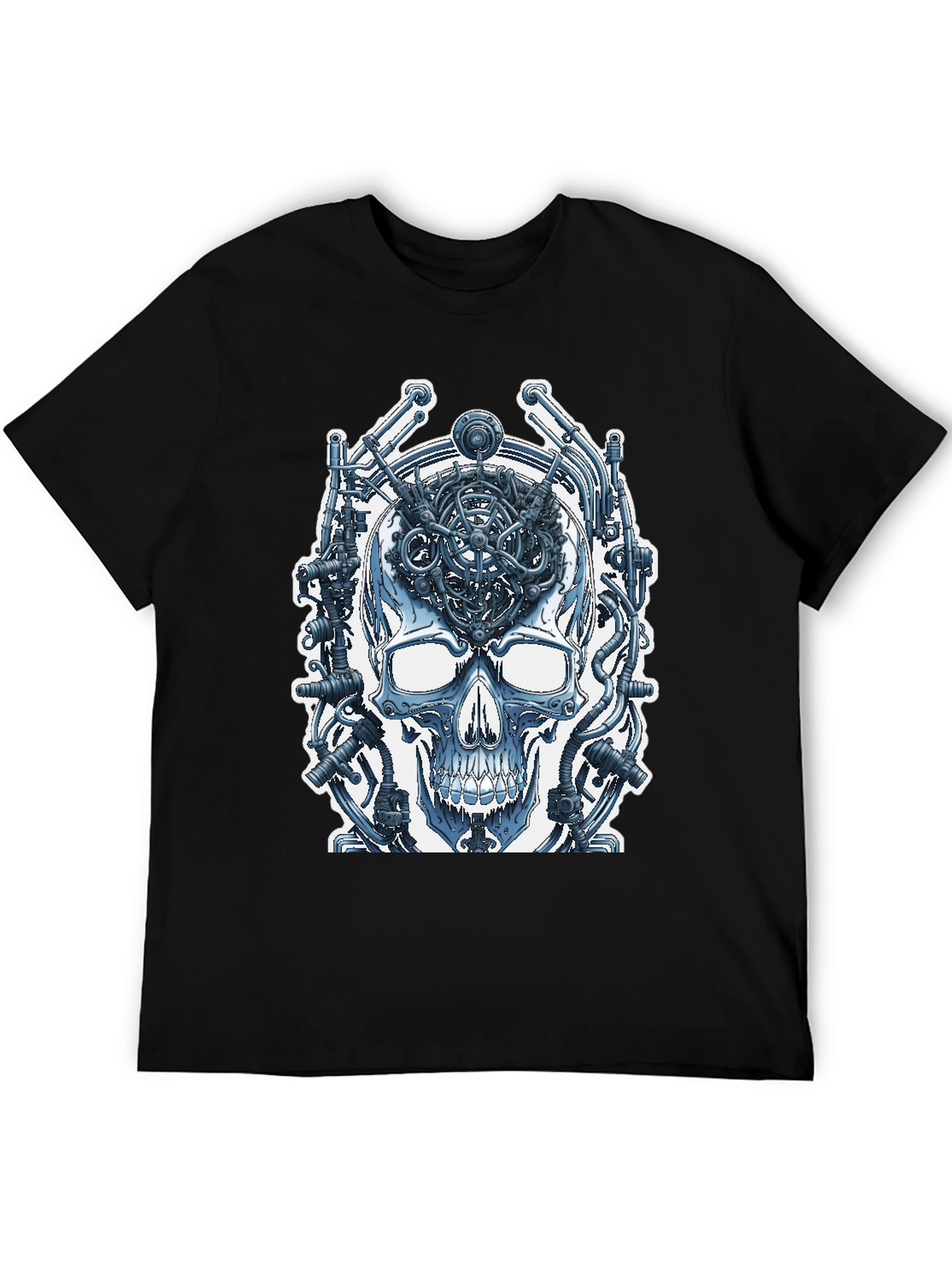 Cyberpunk Skull T-Shirt - Wired Brain