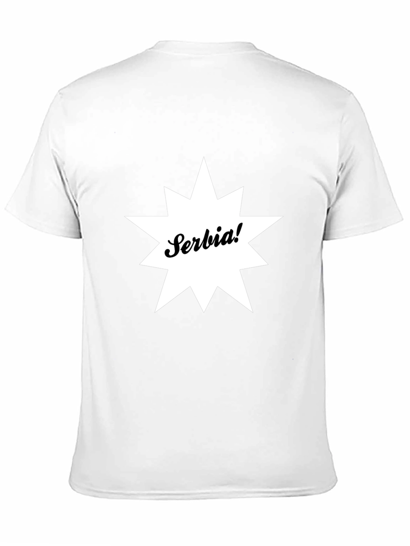 Serbia Graphic Tee - Black Cotton T-Shirt