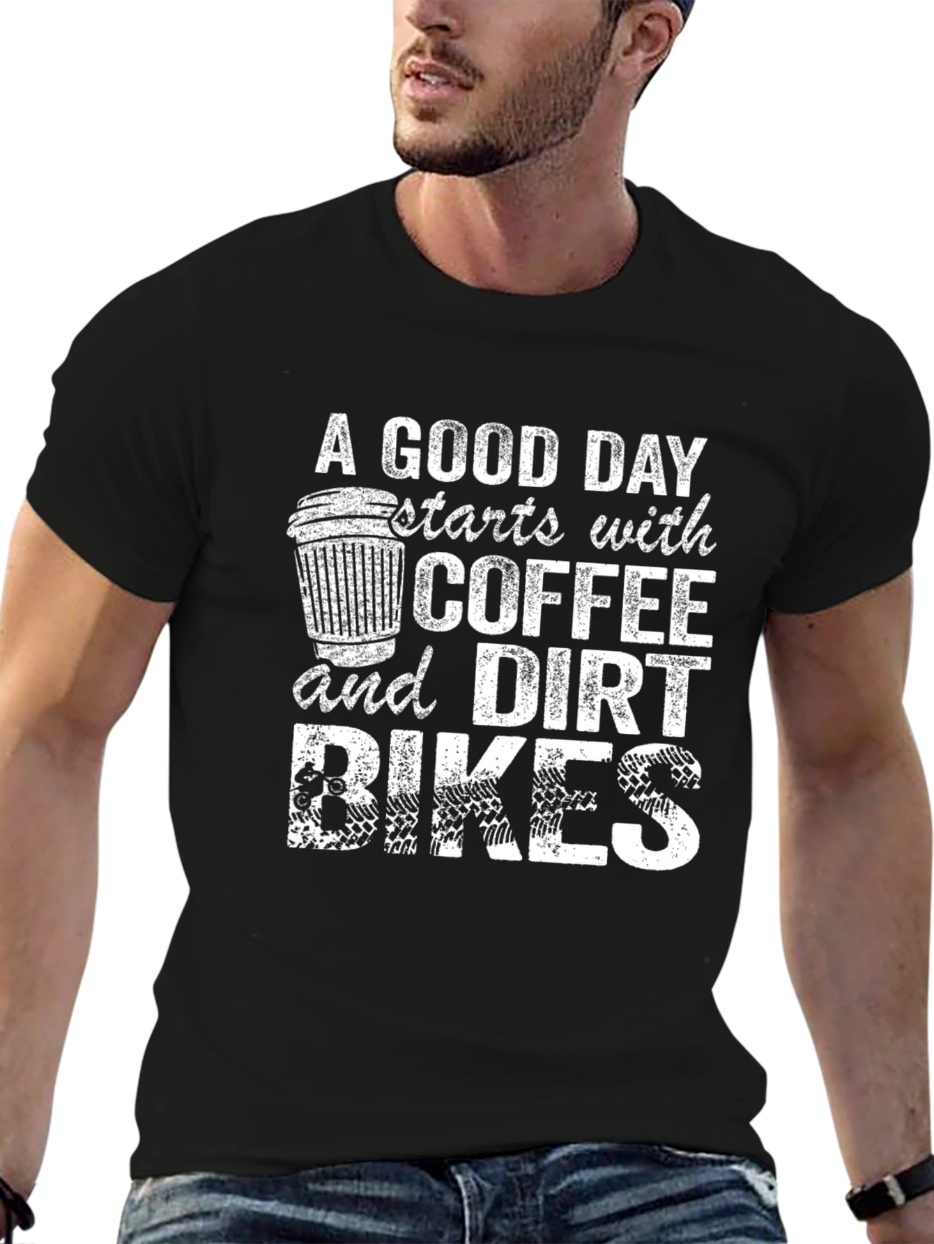 Coffee & Dirt Bikes Graphic Tee