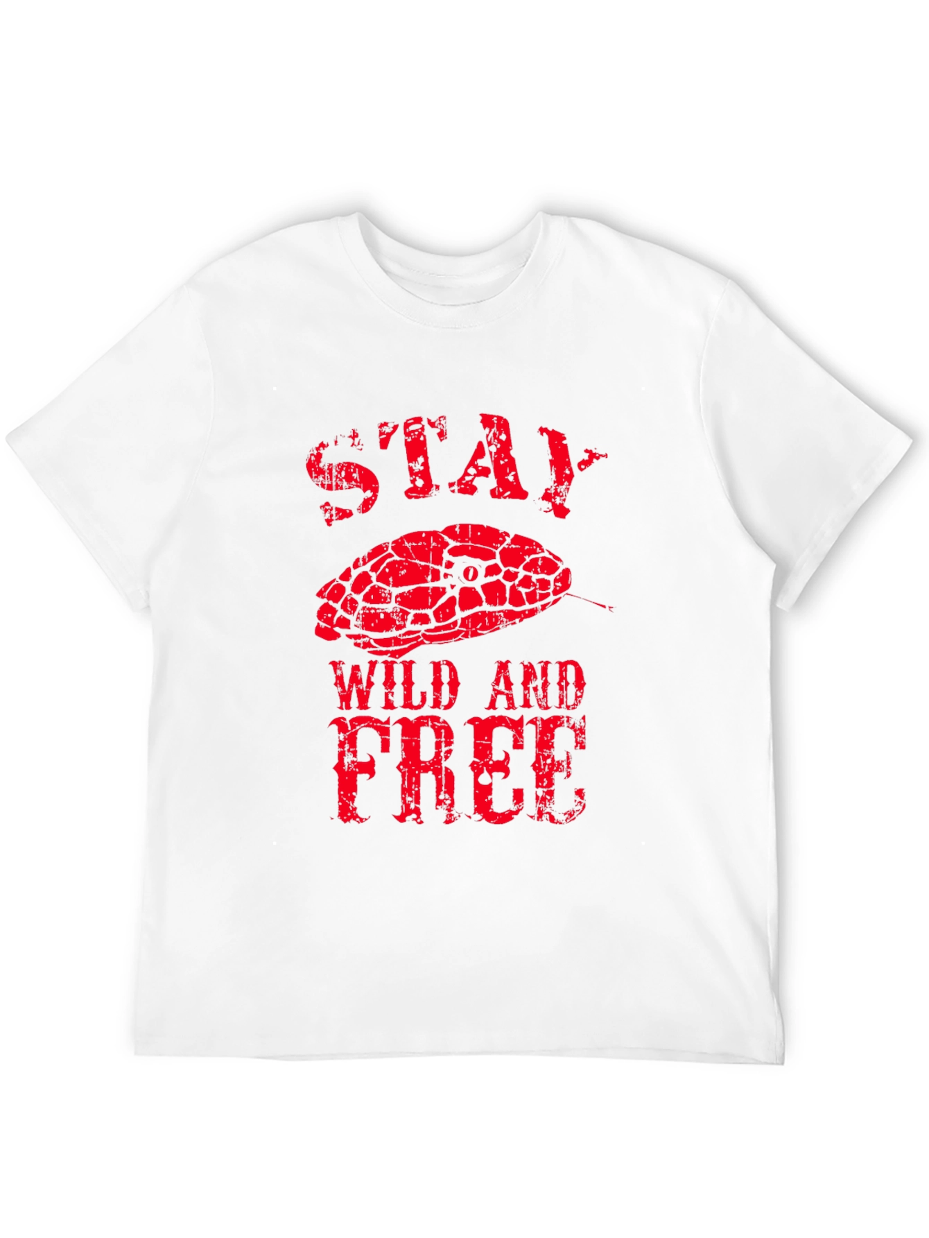 Stay Wild and Free Snake Graphic Tee