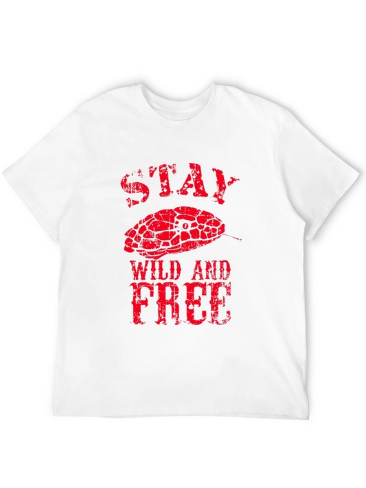 Stay Wild and Free Snake Graphic Tee