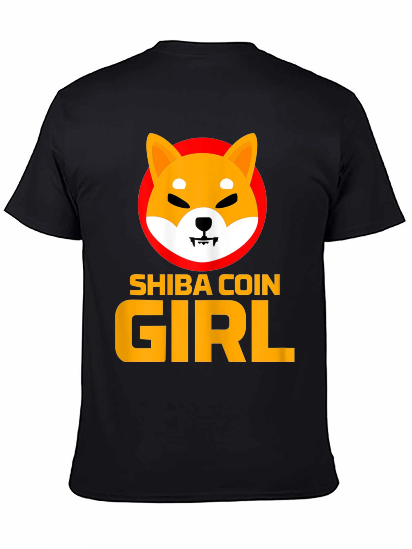 Shiba Coin Girl Graphic Tee - Black
