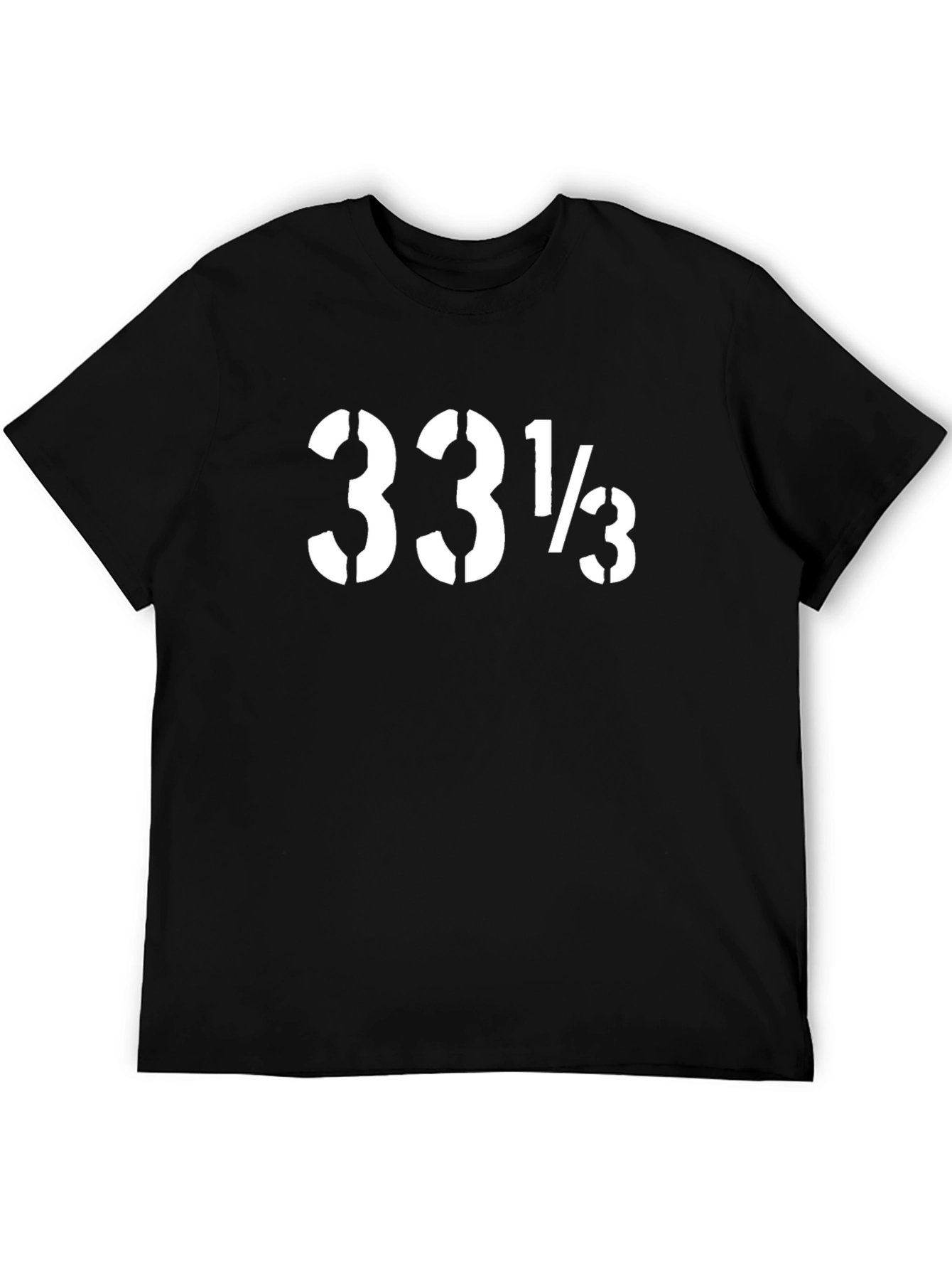 33 1/3 RPM Black Graphic Tee
