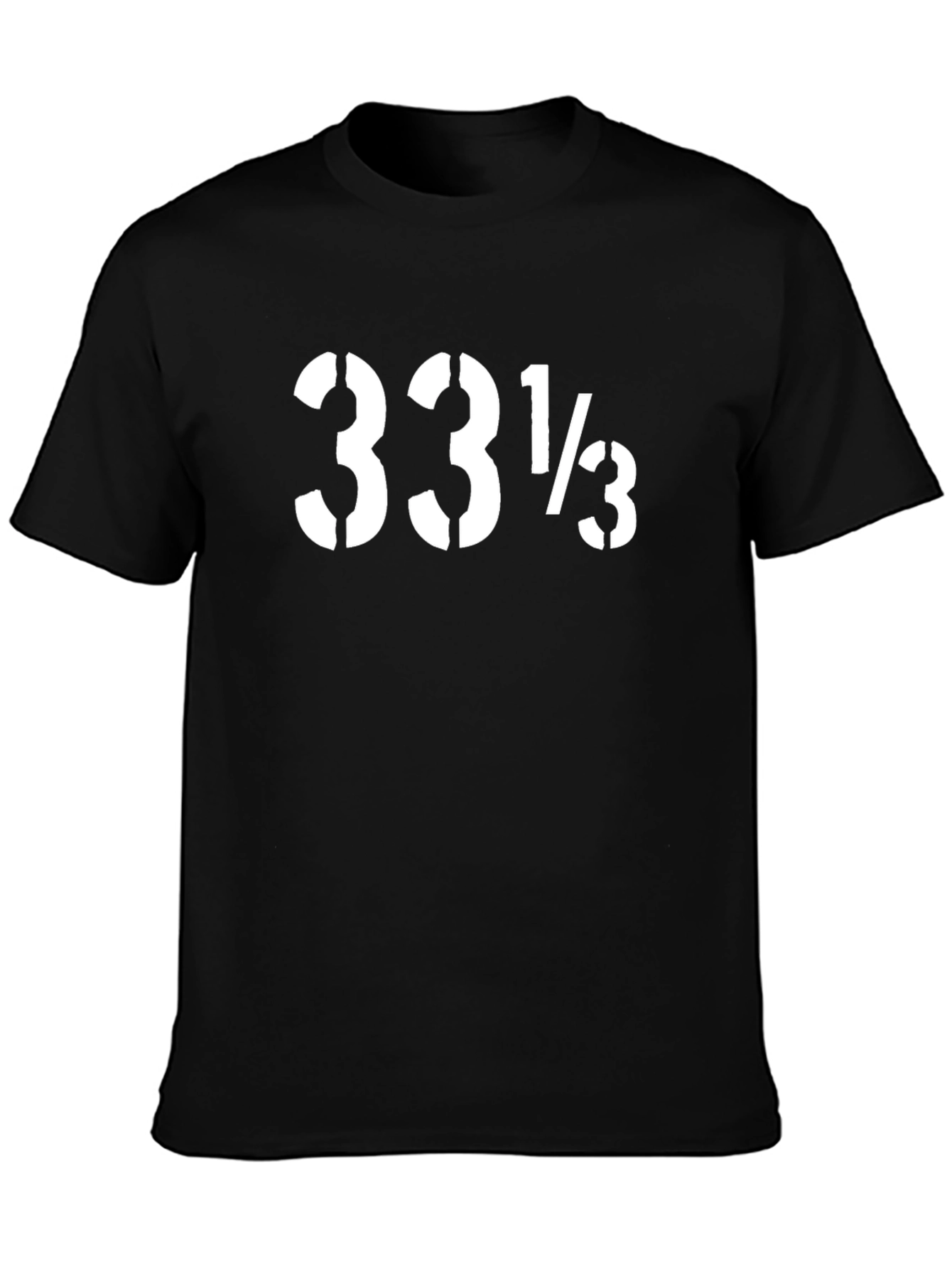 33 1/3 RPM Black Graphic Tee