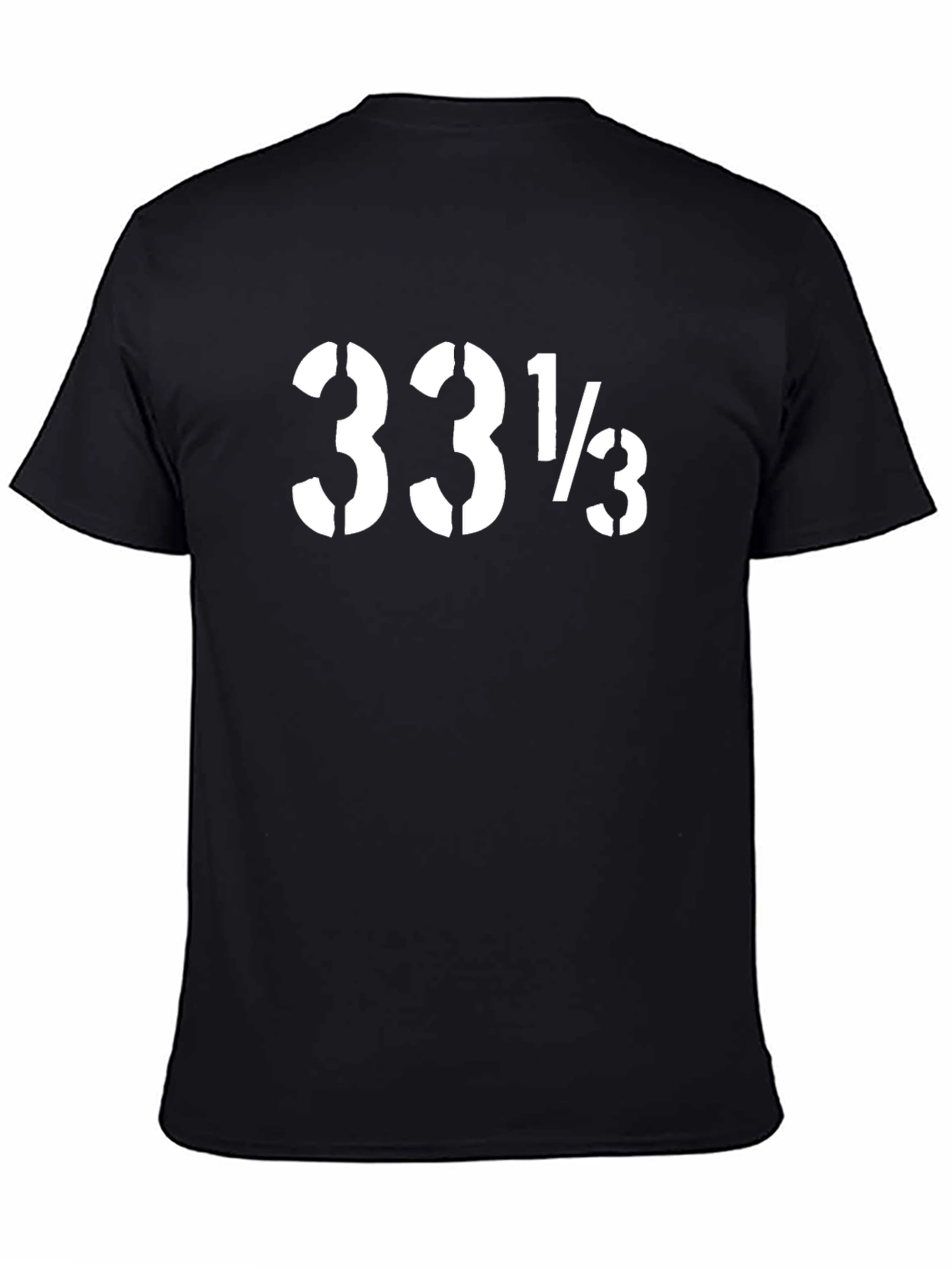 33 1/3 RPM Black Graphic Tee