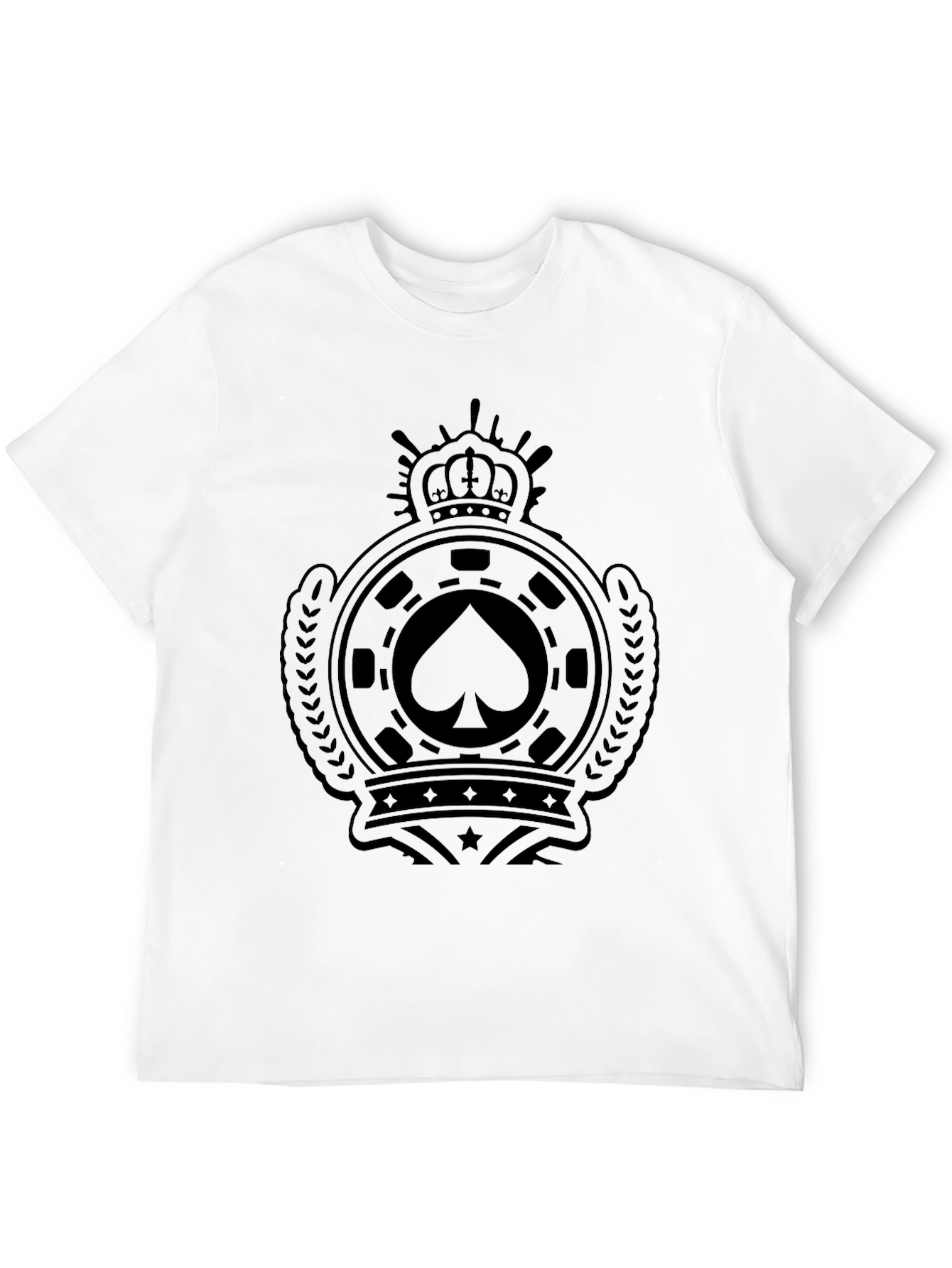 Spade Crest Graphic T-Shirt - Premium Black Tee
