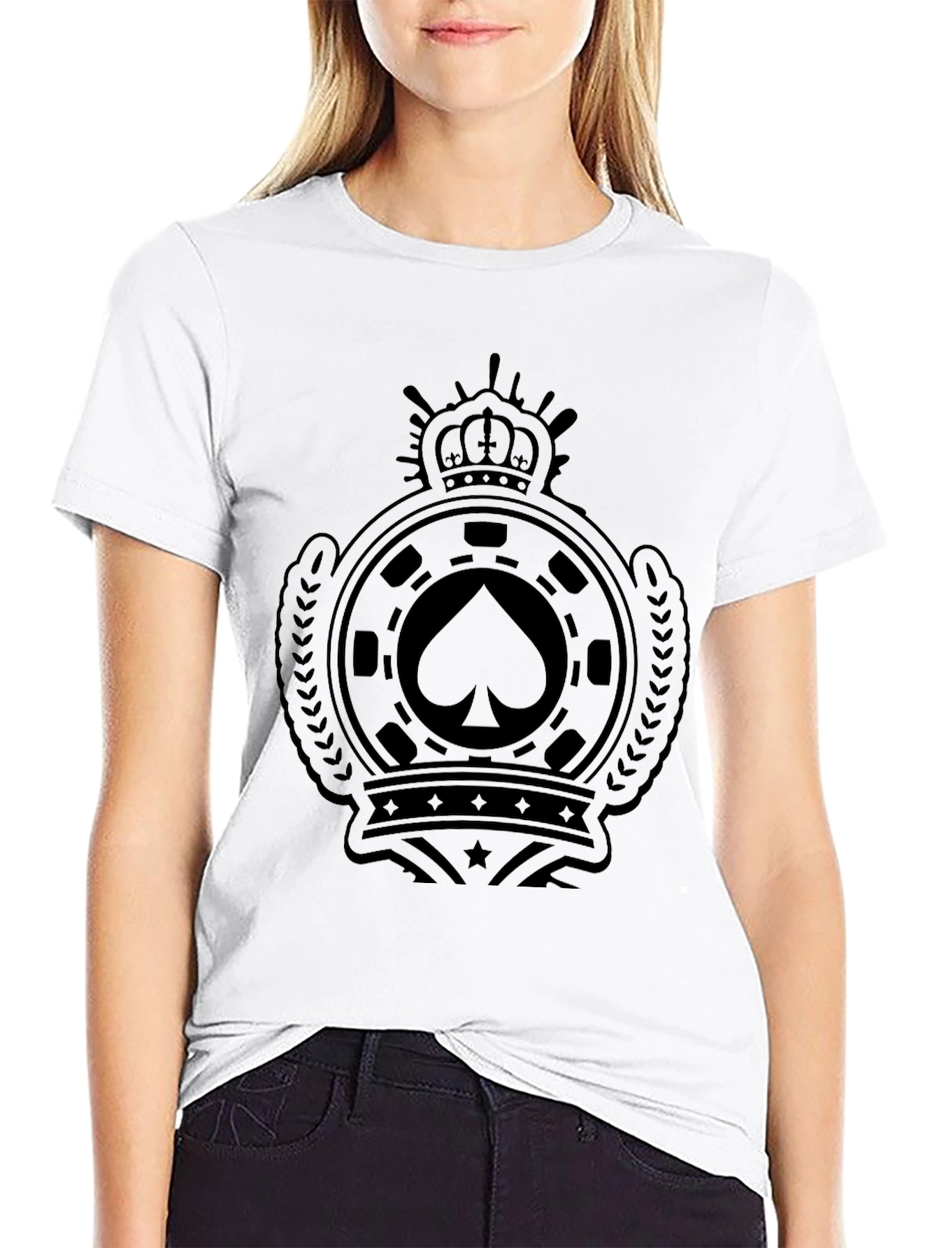 Spade Crest Graphic T-Shirt - Premium Black Tee