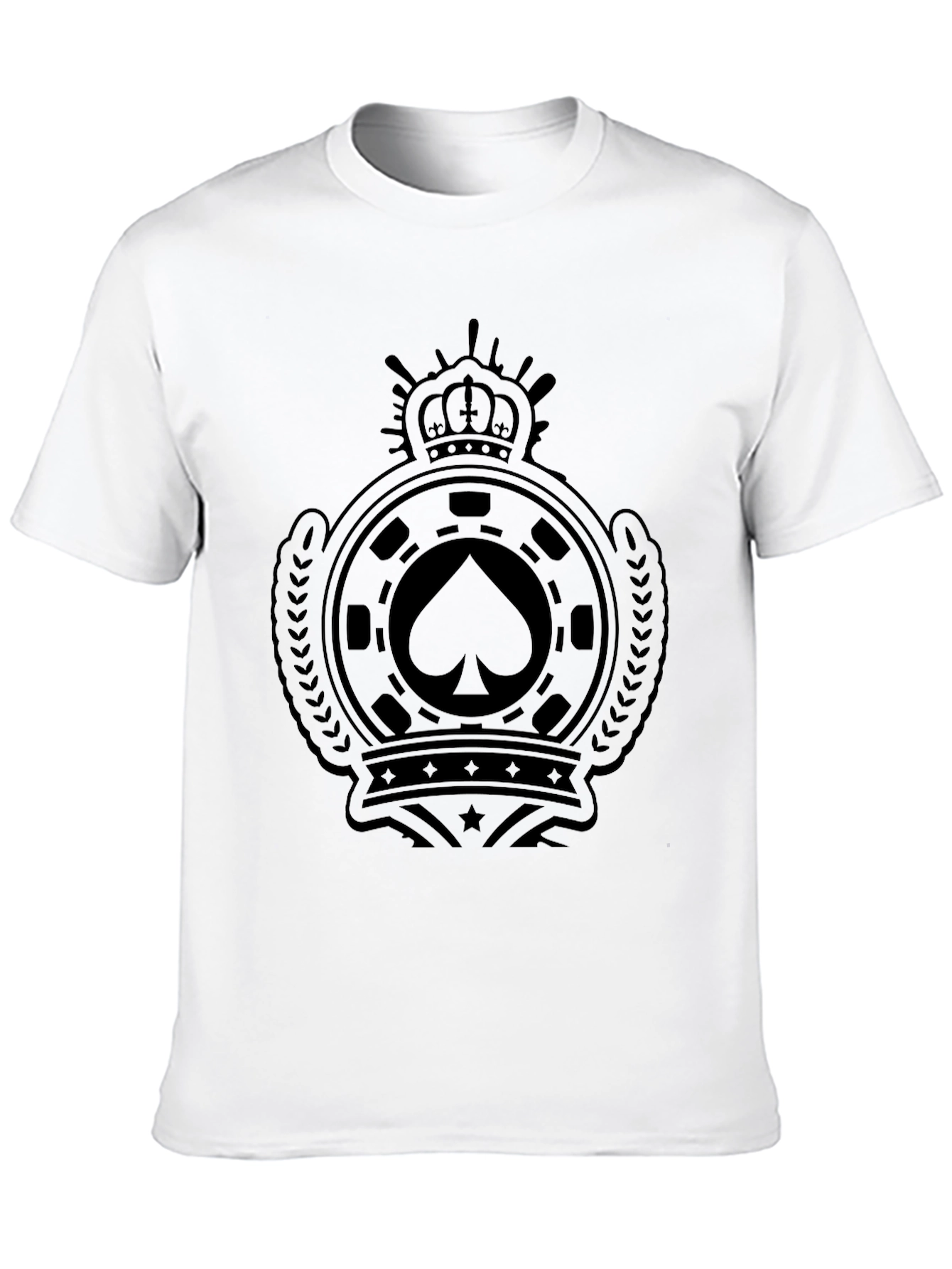 Spade Crest Graphic T-Shirt - Premium Black Tee
