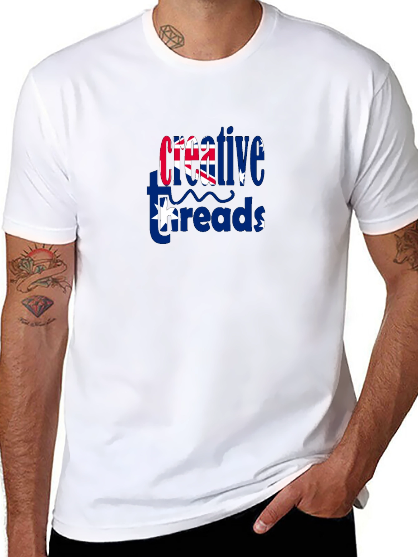 Creative Threads Australian Flag Graphic T-Shirt