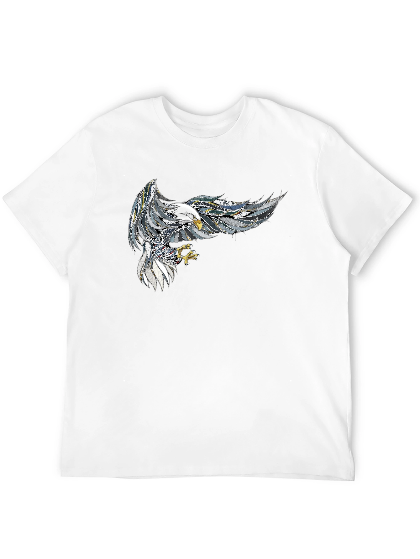 Mens Black Eagle Graphic Tee