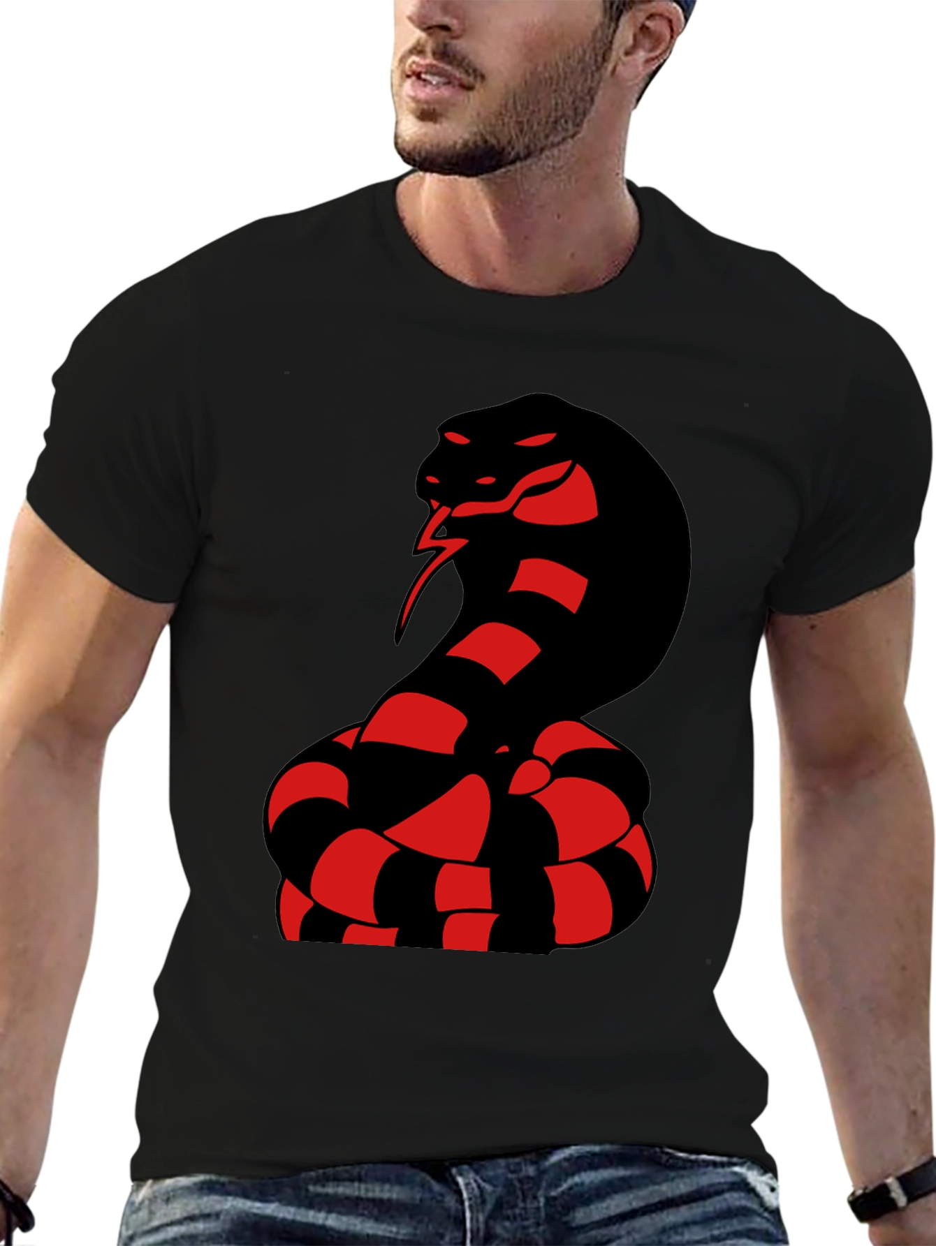 Cobra Graphic Tee - Bold Snake Design
