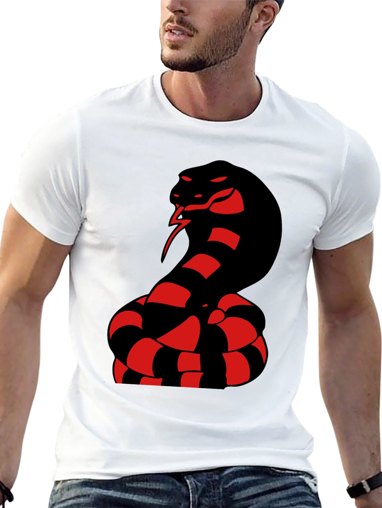 Cobra Graphic Tee - Bold Snake Design
