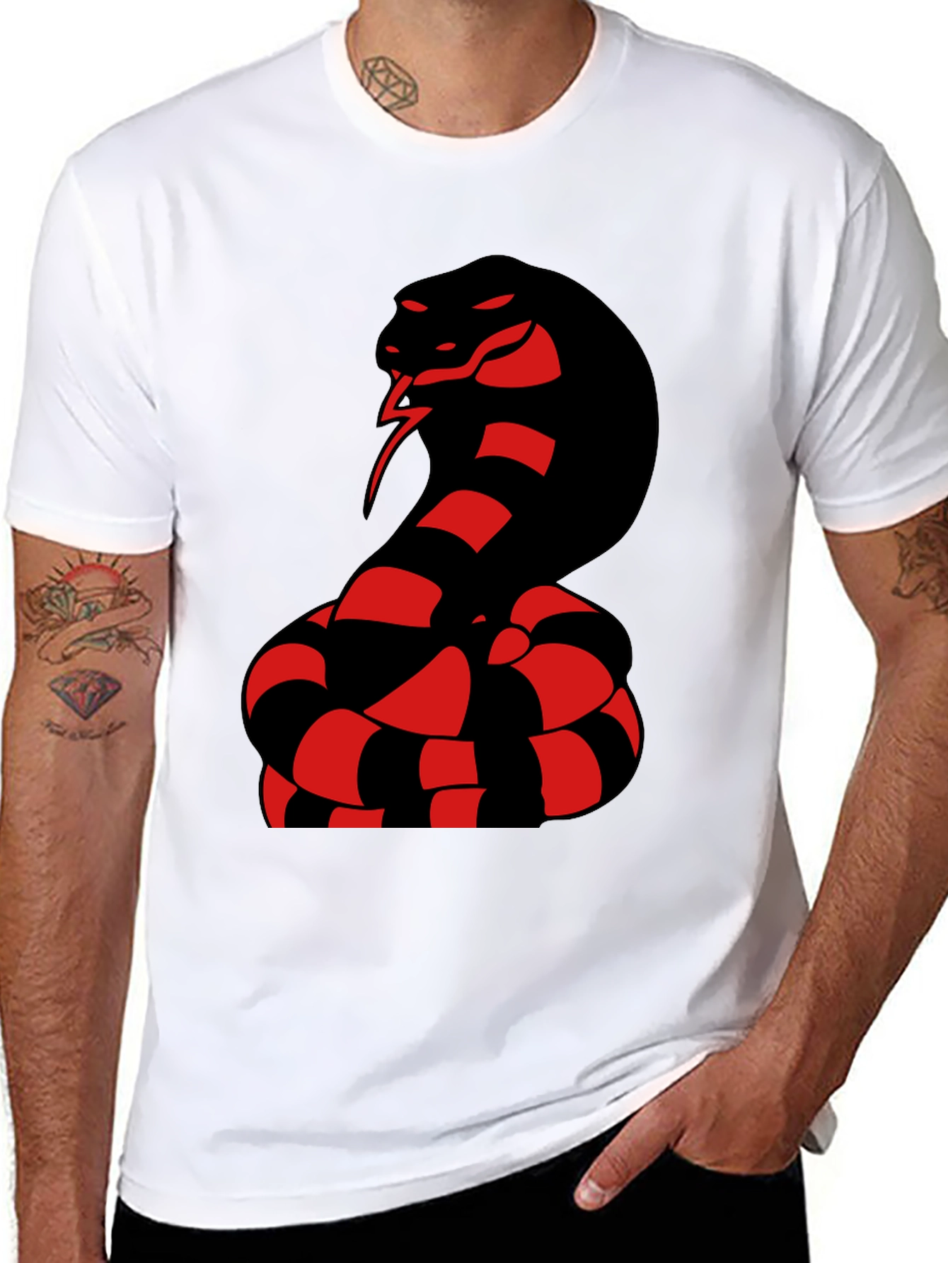 Cobra Graphic Tee - Bold Snake Design