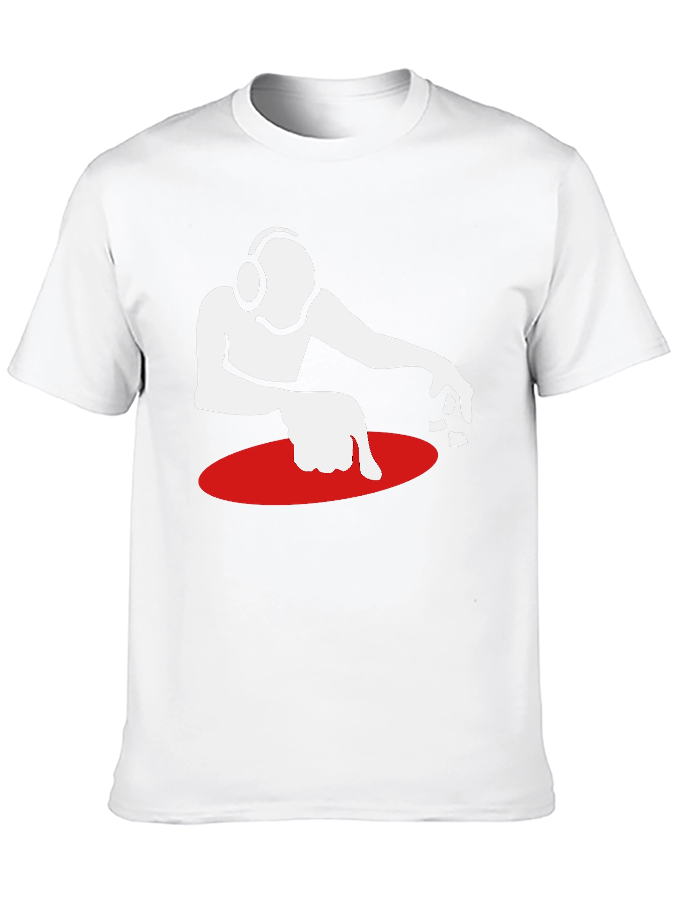 DJ Turntable Graphic Tee - Black Cotton T-Shirt