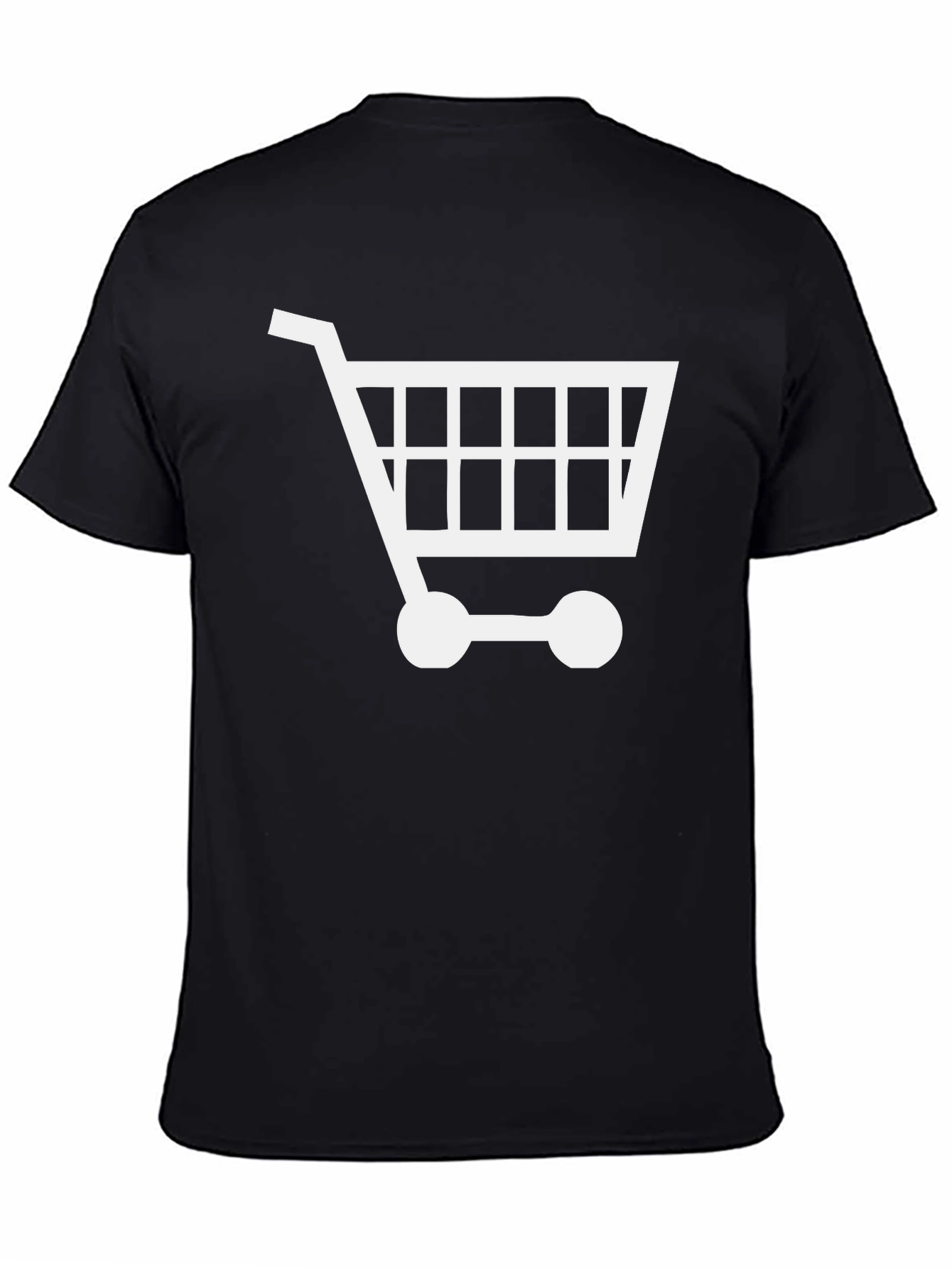 Shopping Cart Graphic Tee - Black