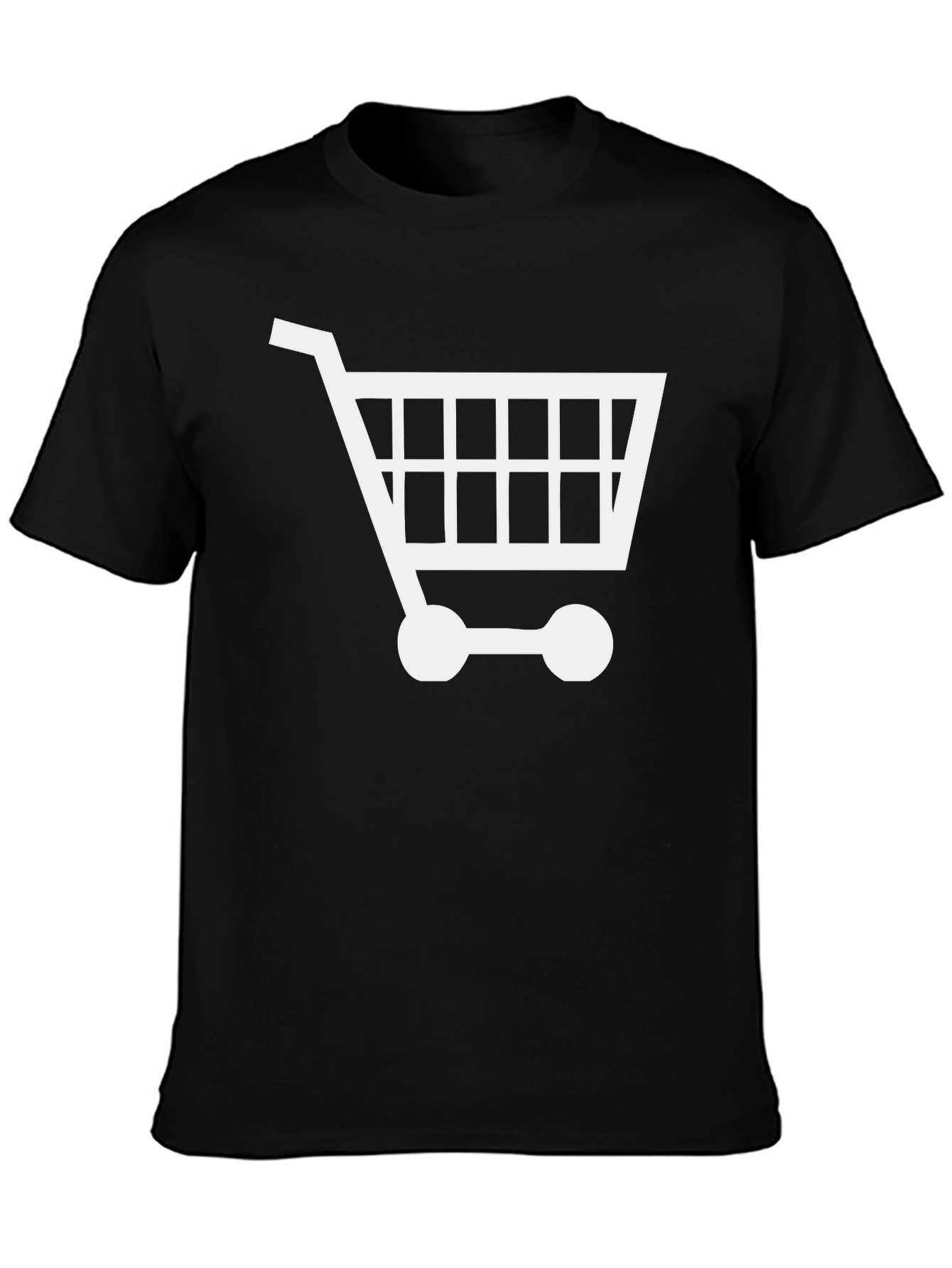 Shopping Cart Graphic Tee - Black