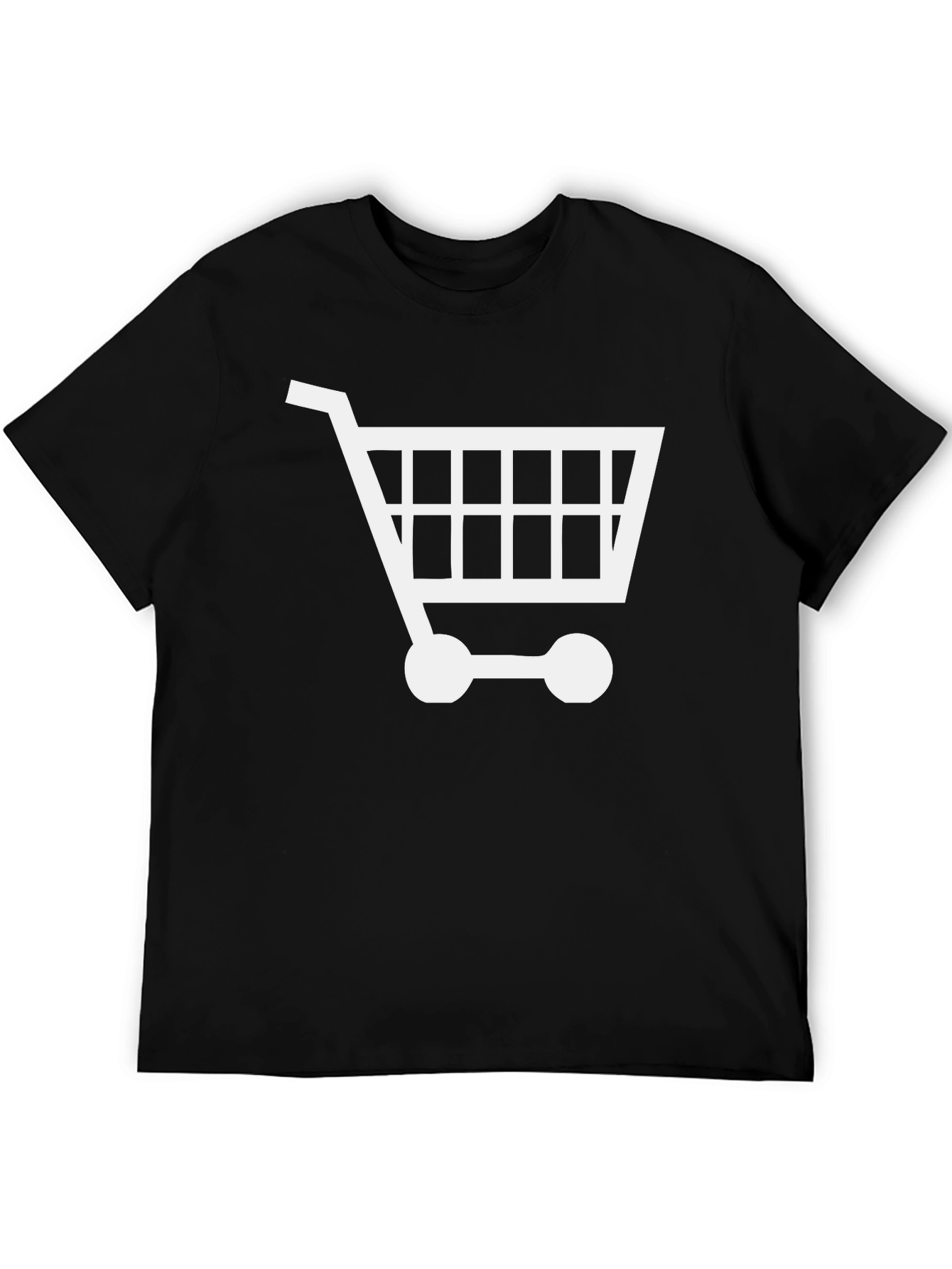 Shopping Cart Graphic Tee - Black
