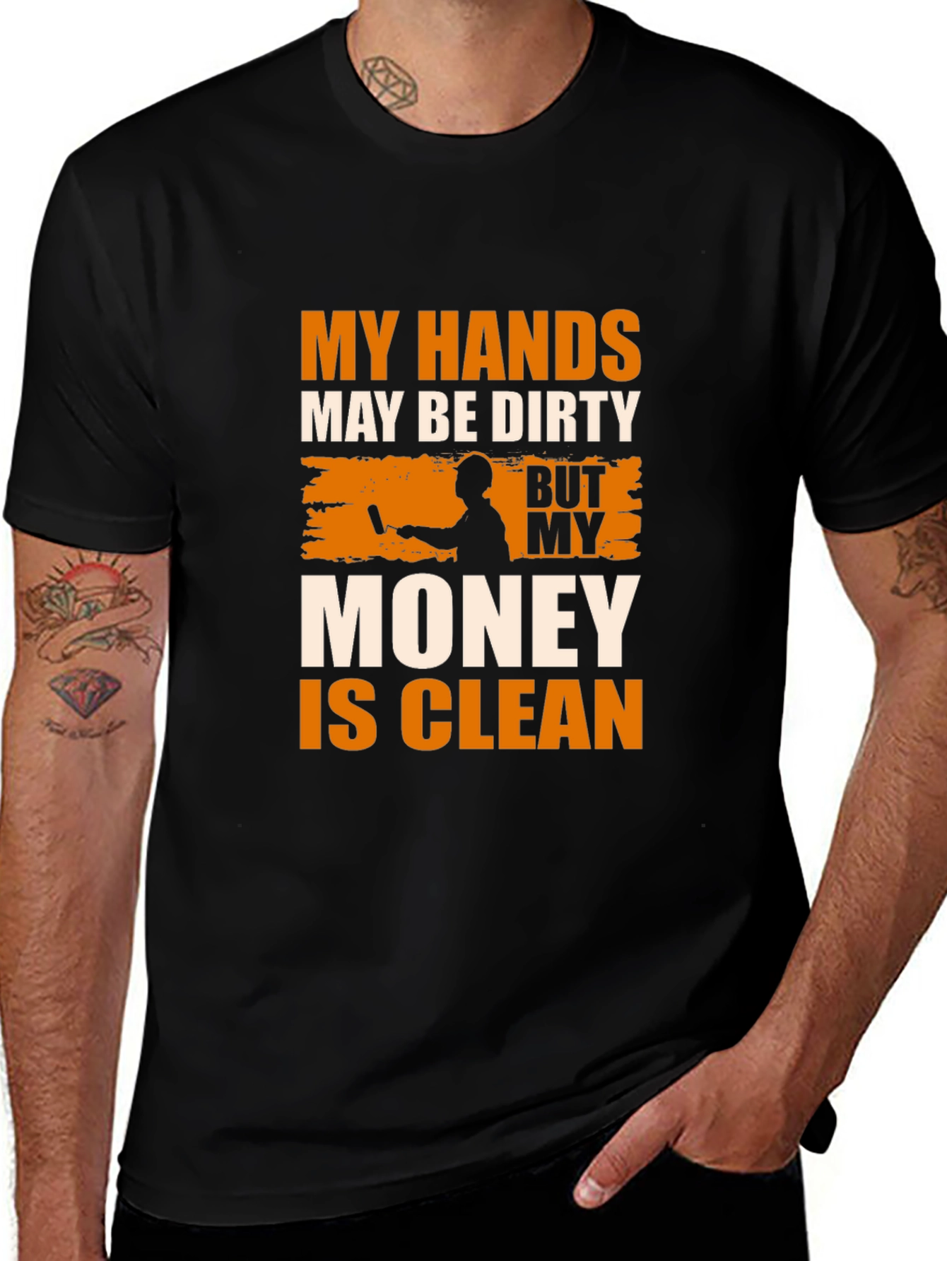 Dirty Hands Clean Money Graphic T-Shirt