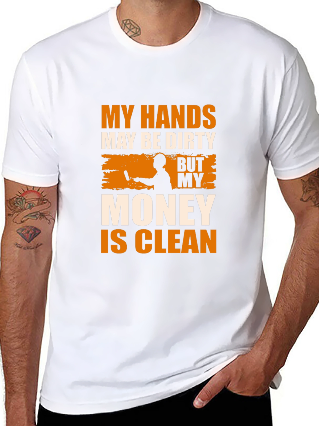 Dirty Hands Clean Money Graphic T-Shirt