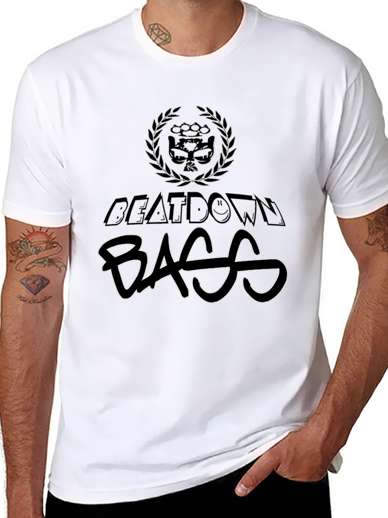 Beatdown Bass Black Graphic Tee