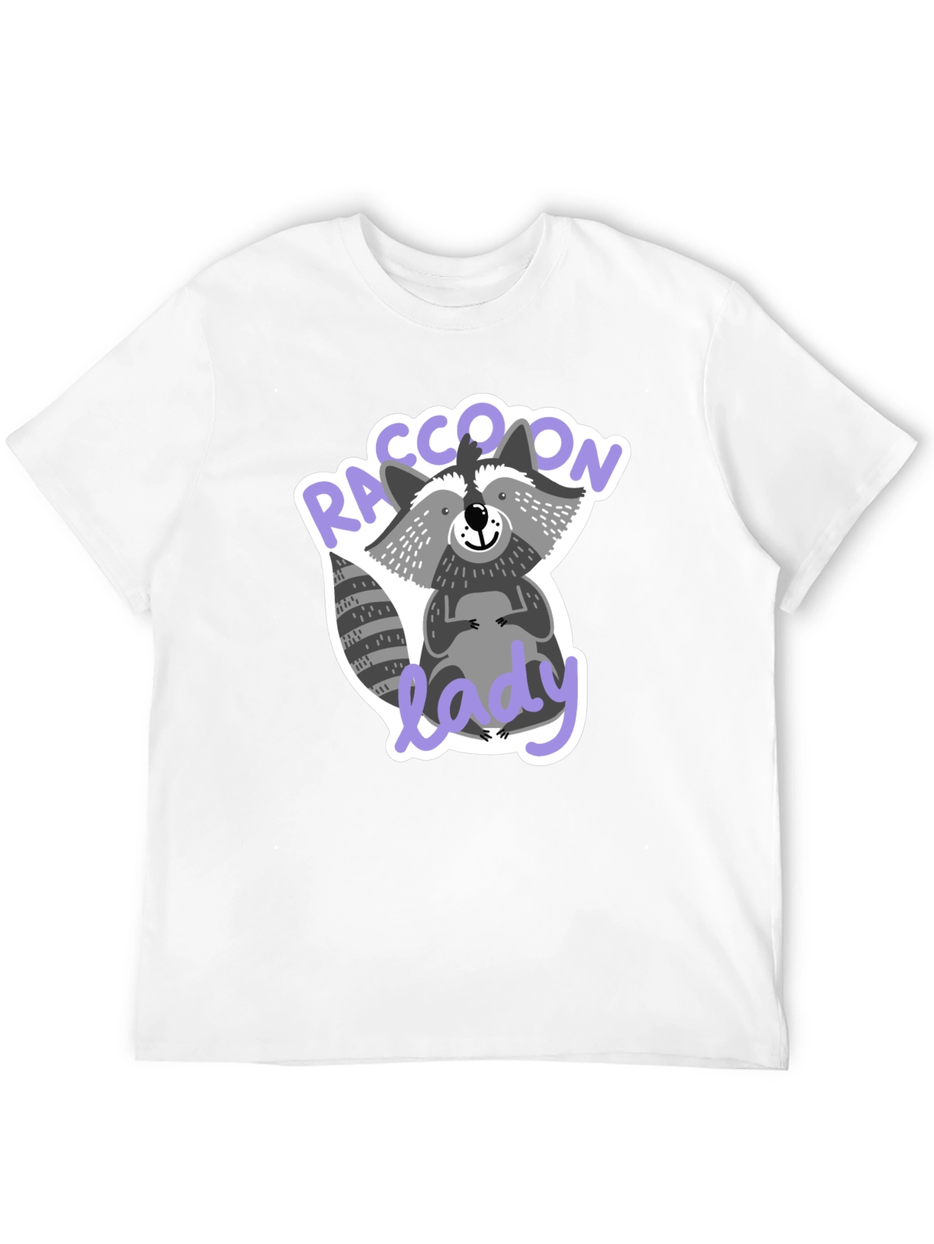 Raccoon Lady T-Shirt Funny Animal Lover Tee