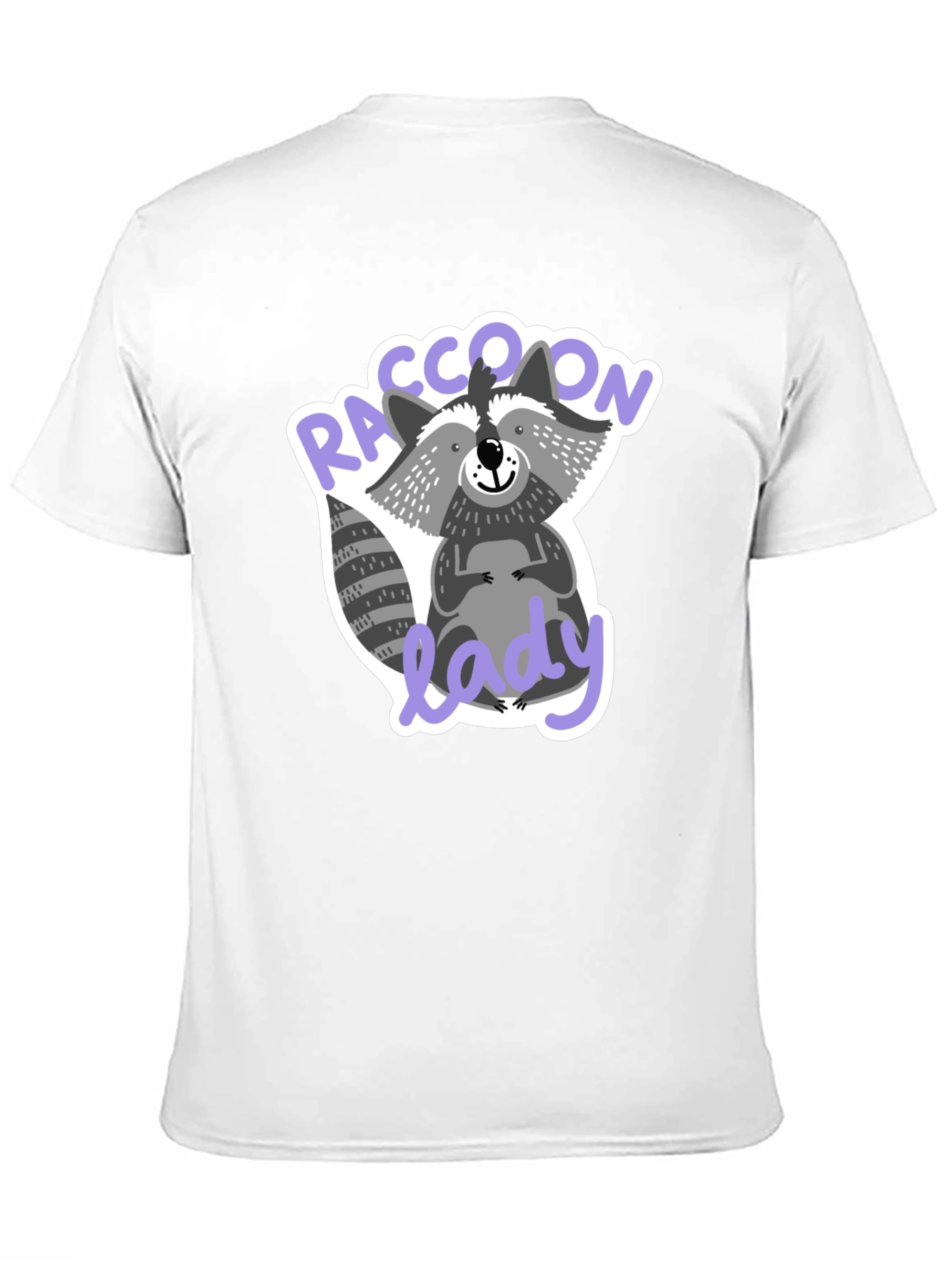 Raccoon Lady T-Shirt Funny Animal Lover Tee