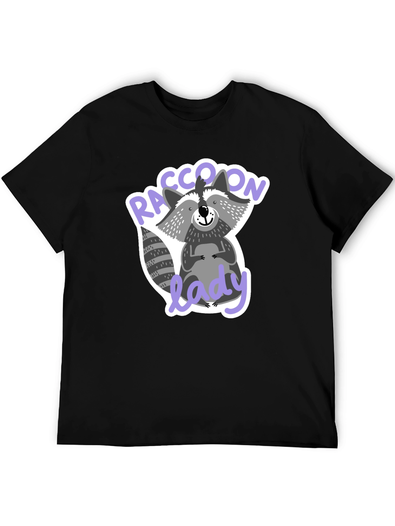 Raccoon Lady T-Shirt Funny Animal Lover Tee