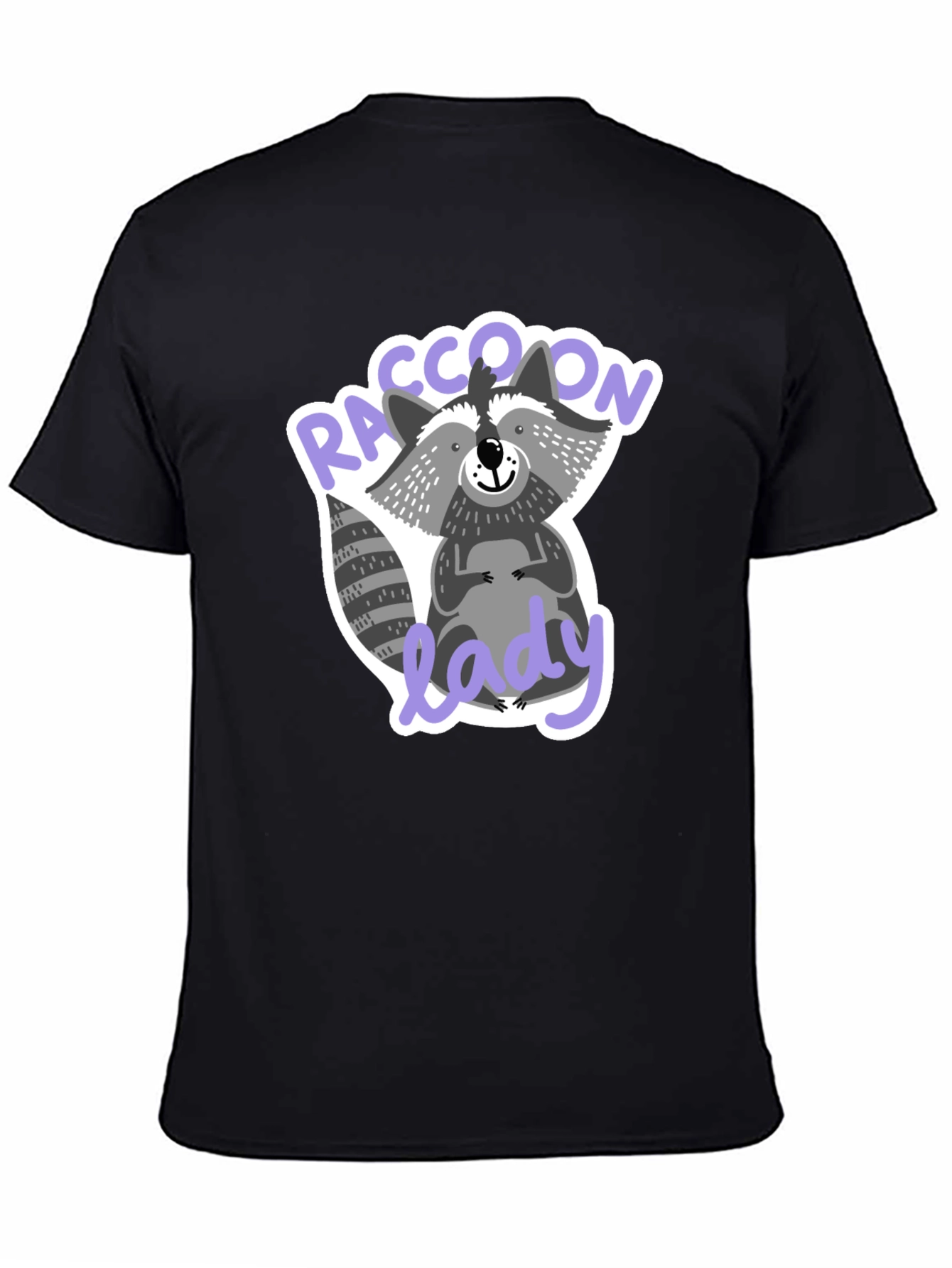Raccoon Lady T-Shirt Funny Animal Lover Tee