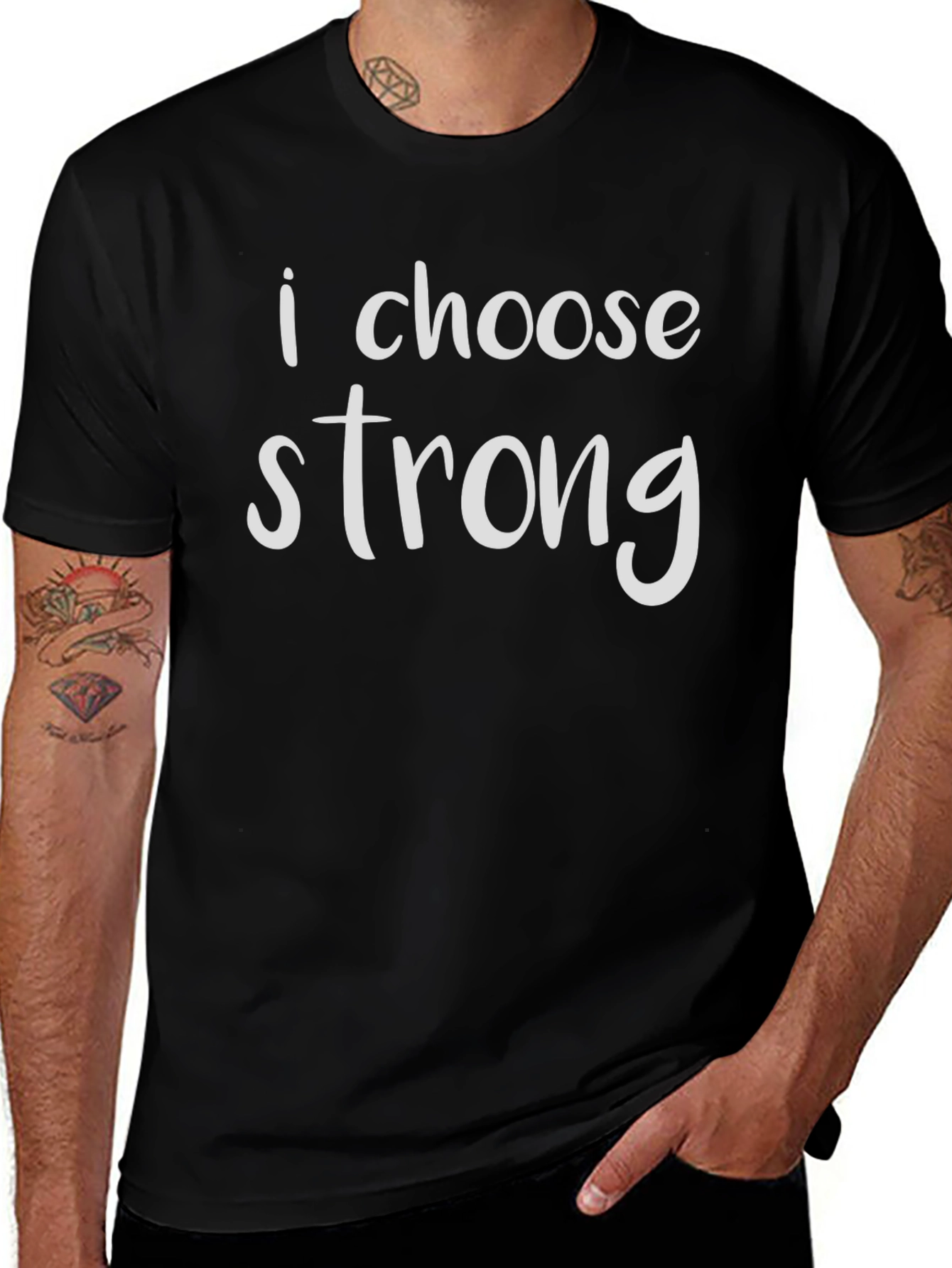 I Choose Strong T-Shirt - Motivational Tee