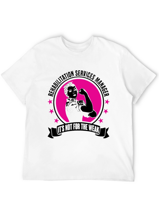 Rehabilitation Services Manager Black T-Shirt