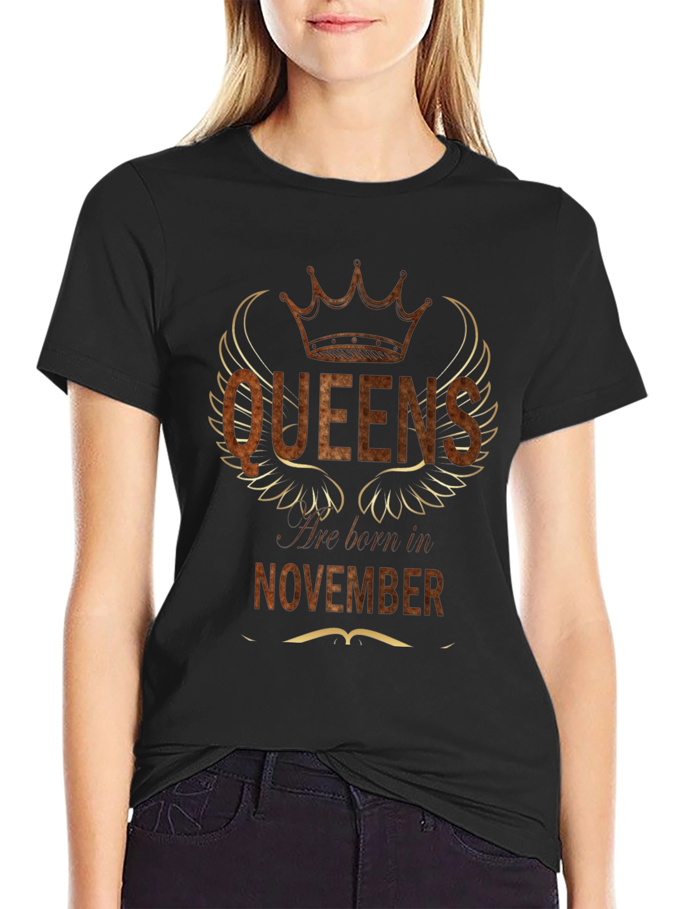 Queens Born In November T-Shirt - Birthday Gift