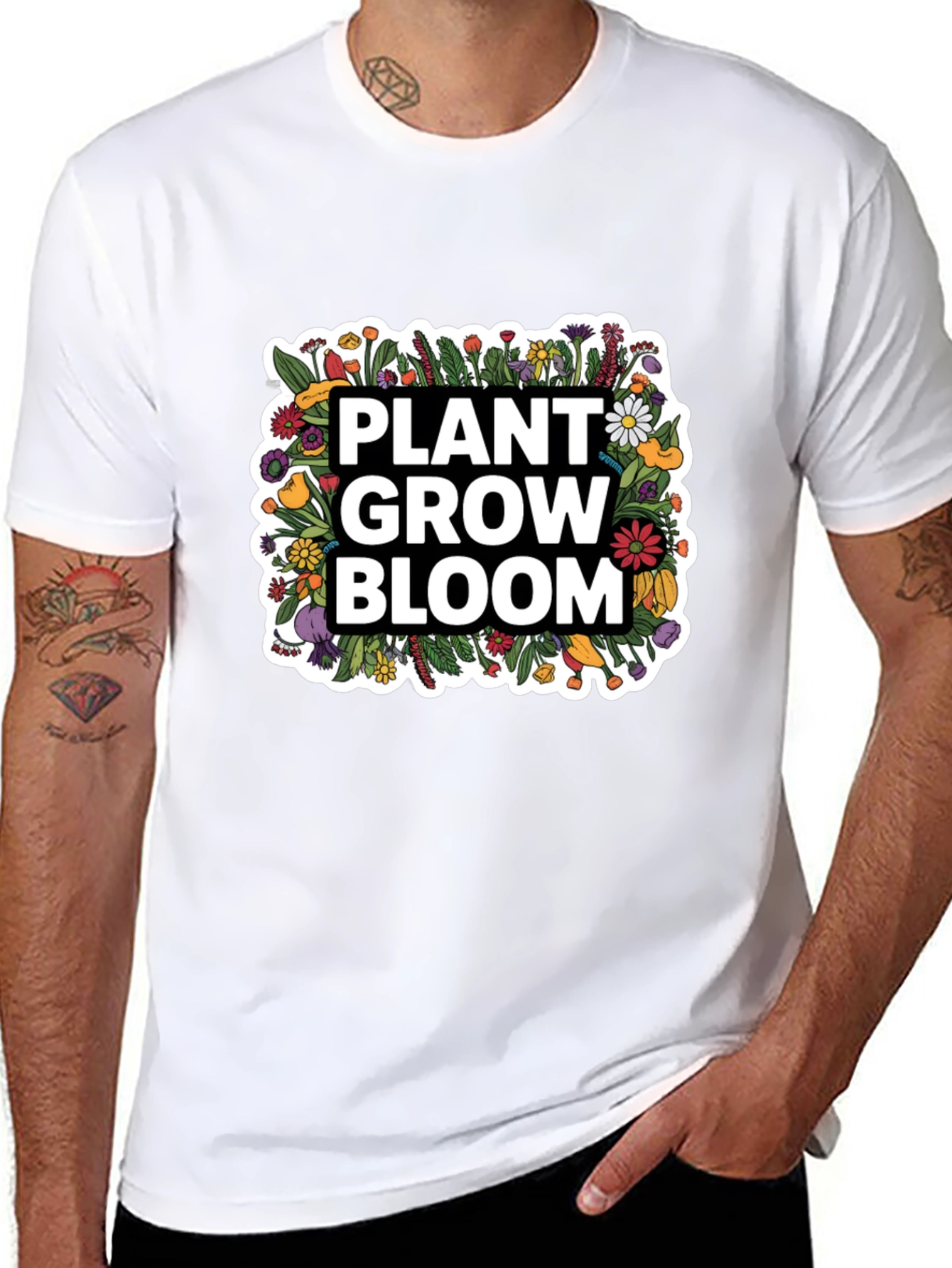 Plant Grow Bloom Floral Graphic Tee
