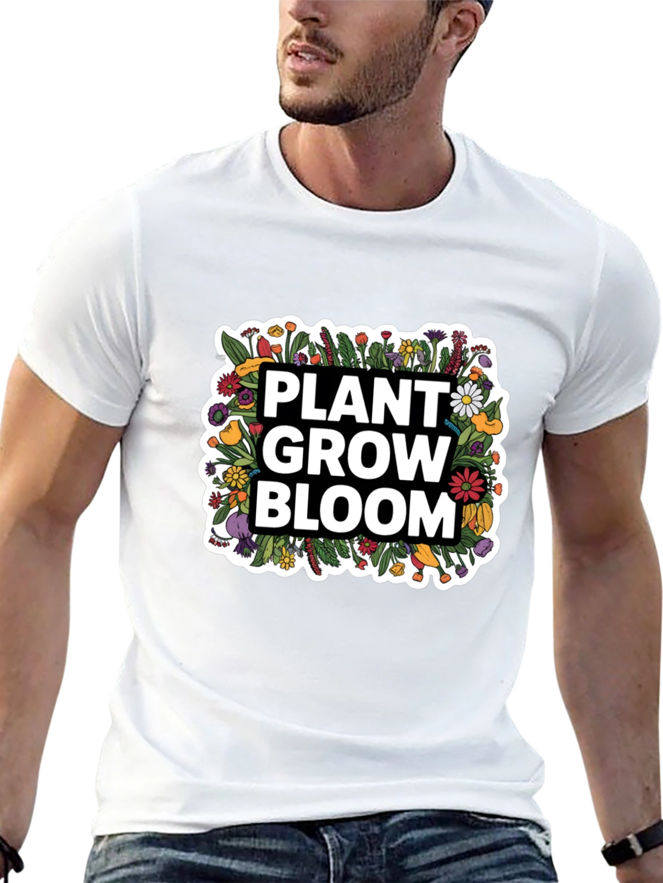 Plant Grow Bloom Floral Graphic Tee