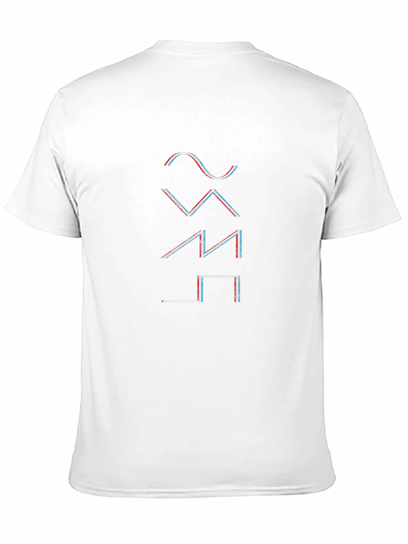 Glitch Waveform Graphic T-Shirt - Black