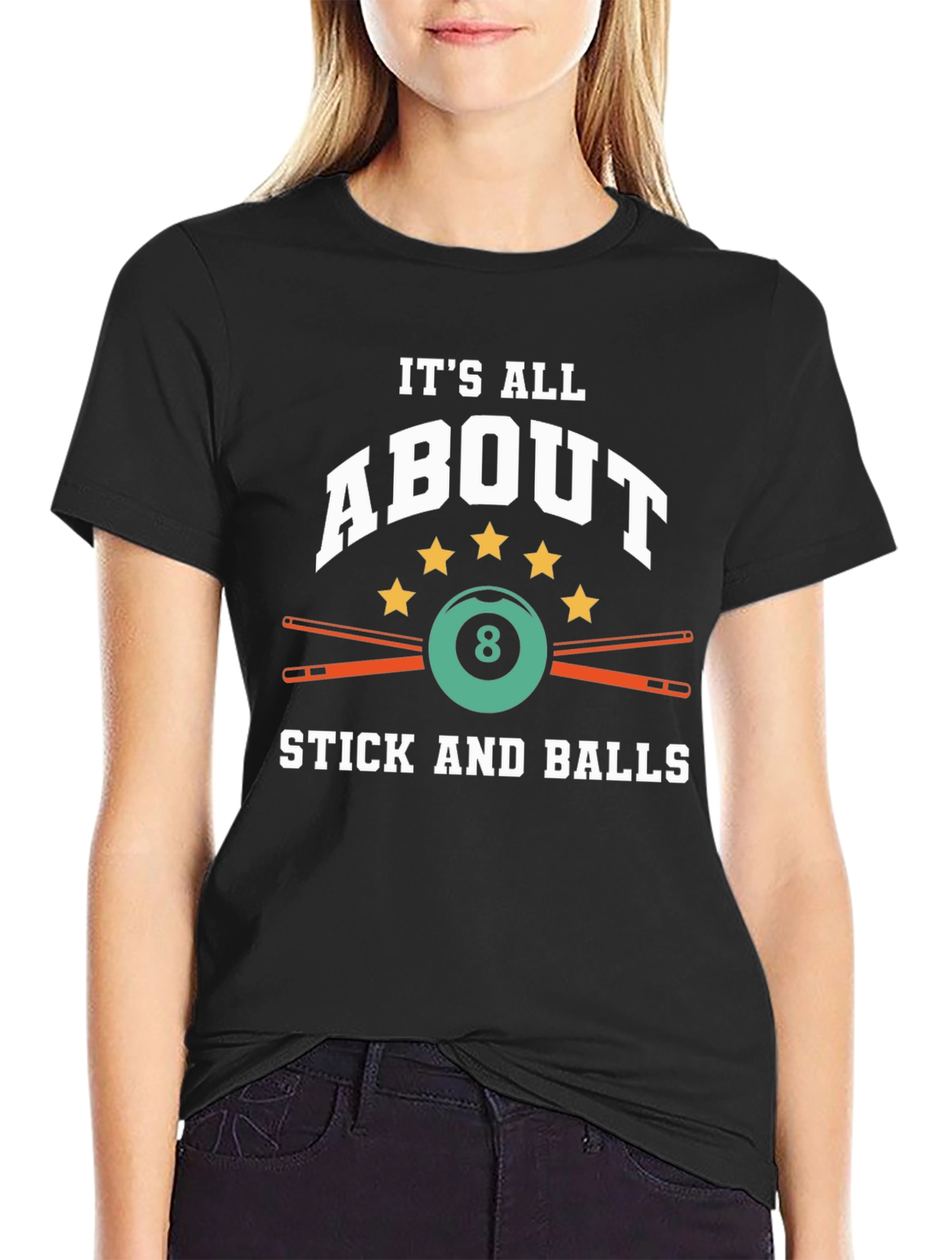 Its All About Stick and Balls Billiard T-Shirt