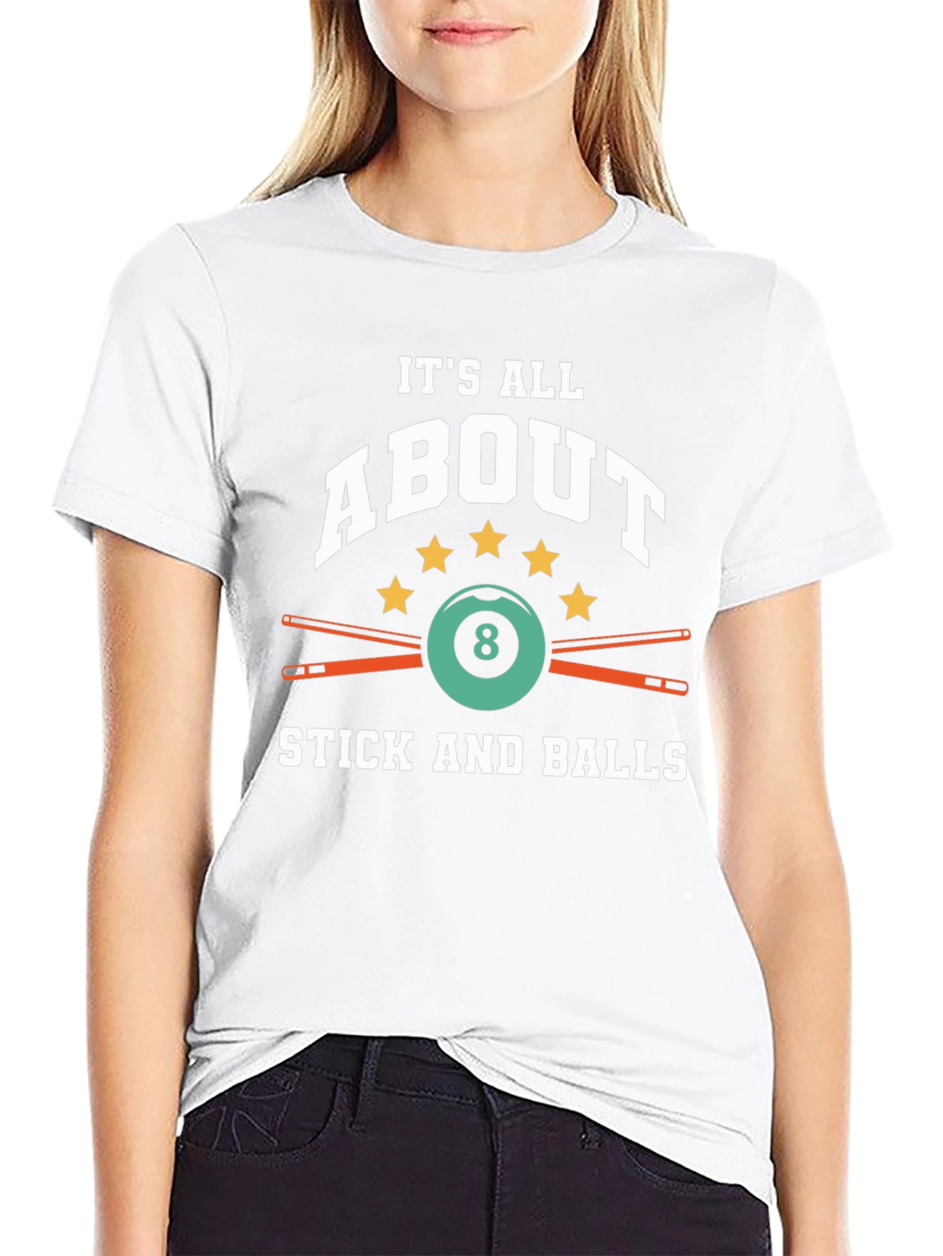 Its All About Stick and Balls Billiard T-Shirt