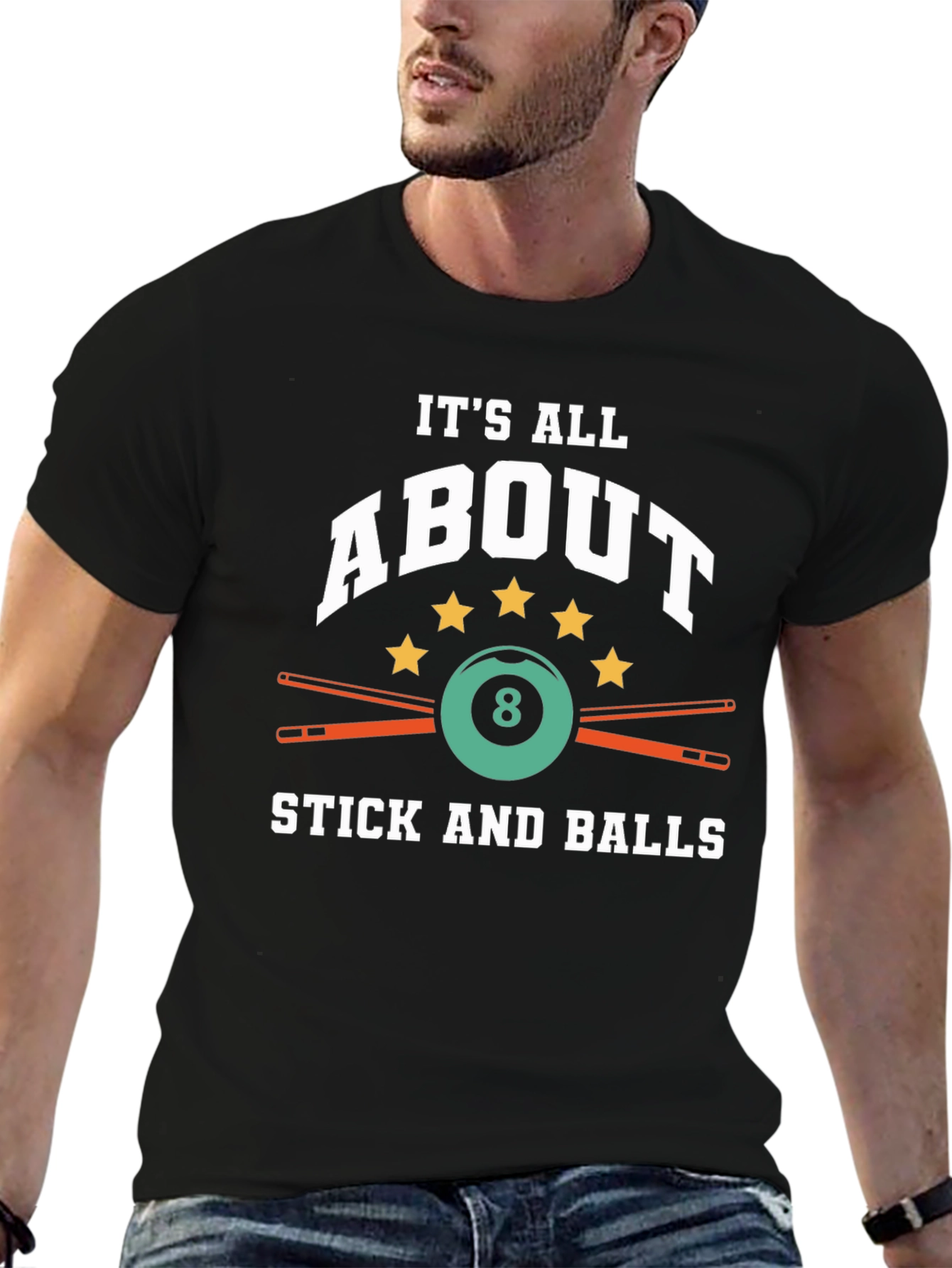 Its All About Stick and Balls Billiard T-Shirt