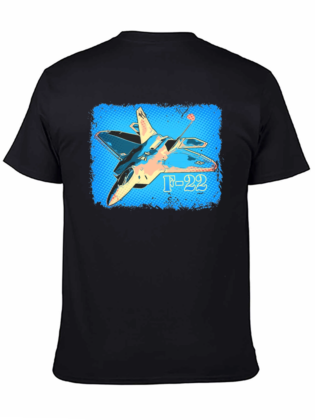 F-22 Fighter Jet Graphic T-Shirt - Military Aviation Tee