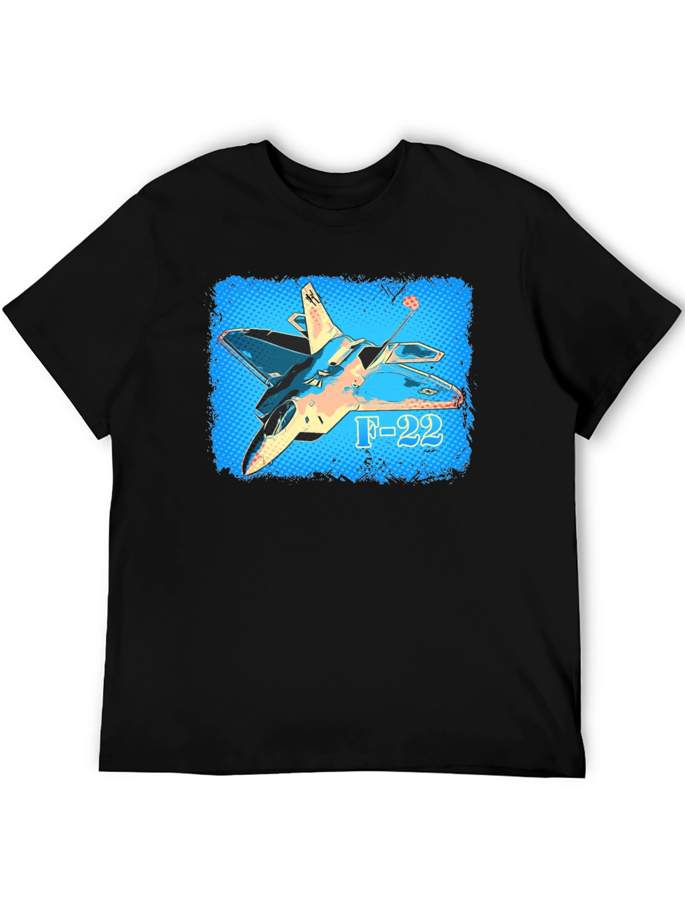 F-22 Fighter Jet Graphic T-Shirt - Military Aviation Tee