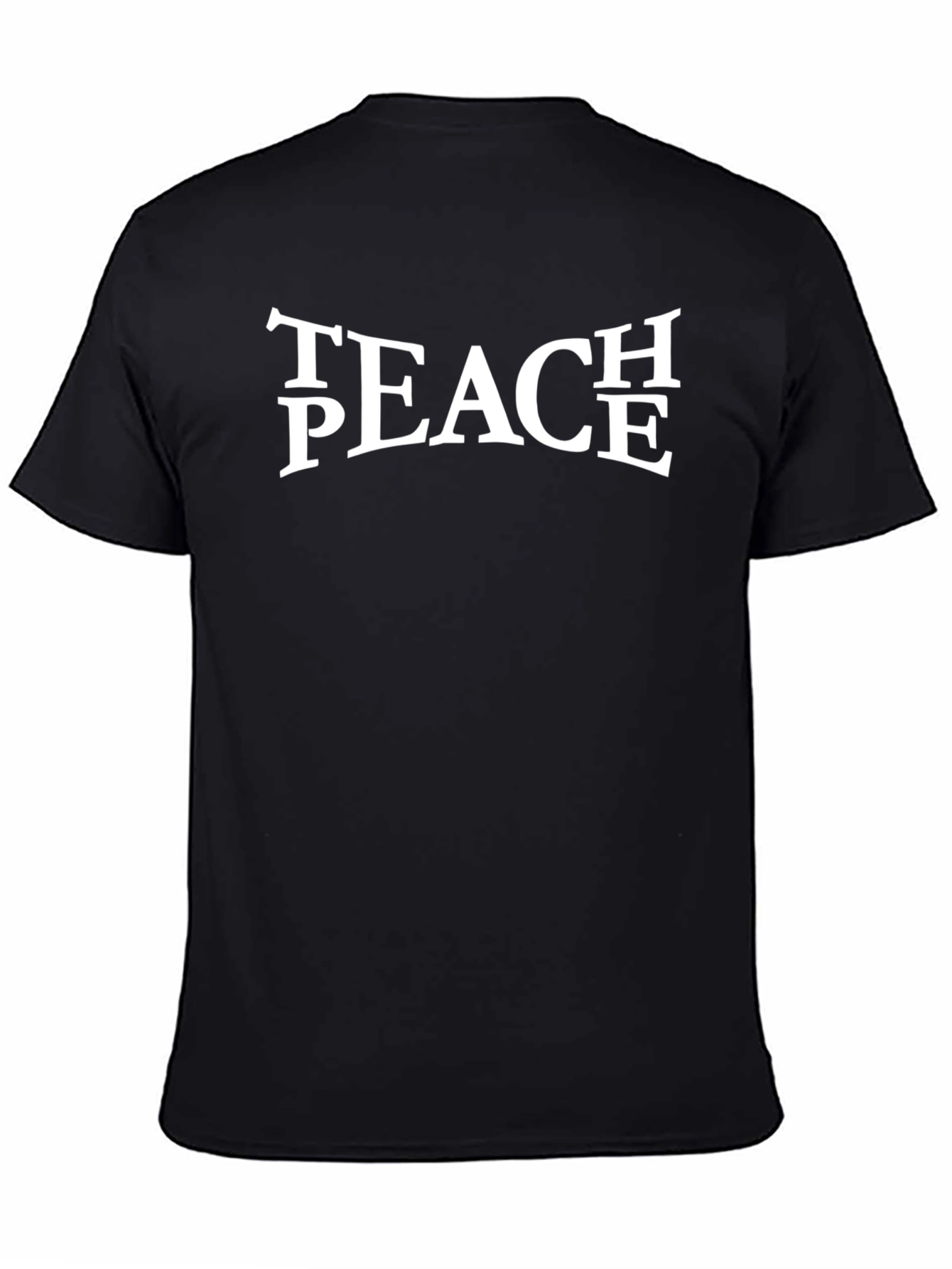 Teach Peace Graphic Tee - Black Unisex T-Shirt