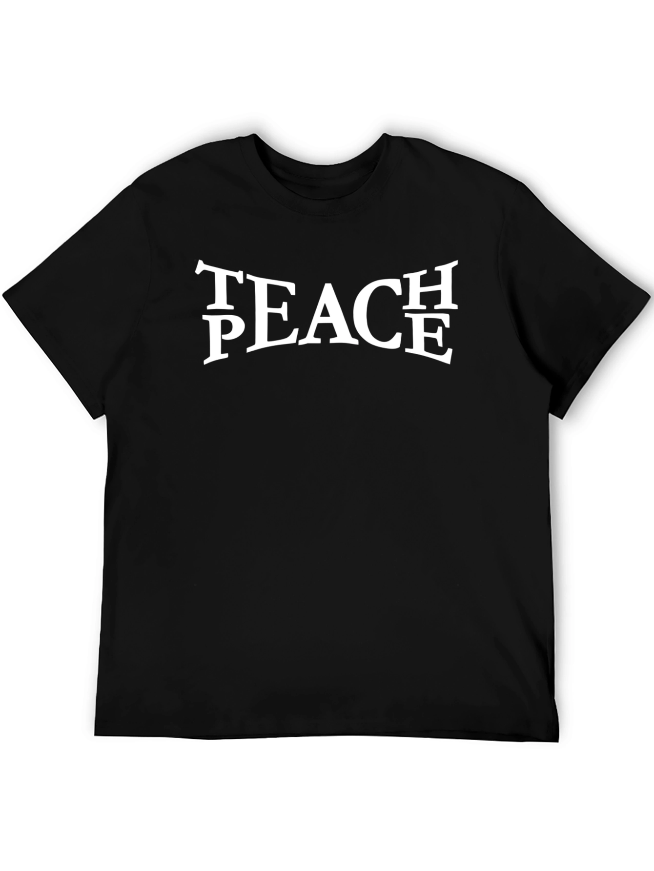 Teach Peace Graphic Tee - Black Unisex T-Shirt